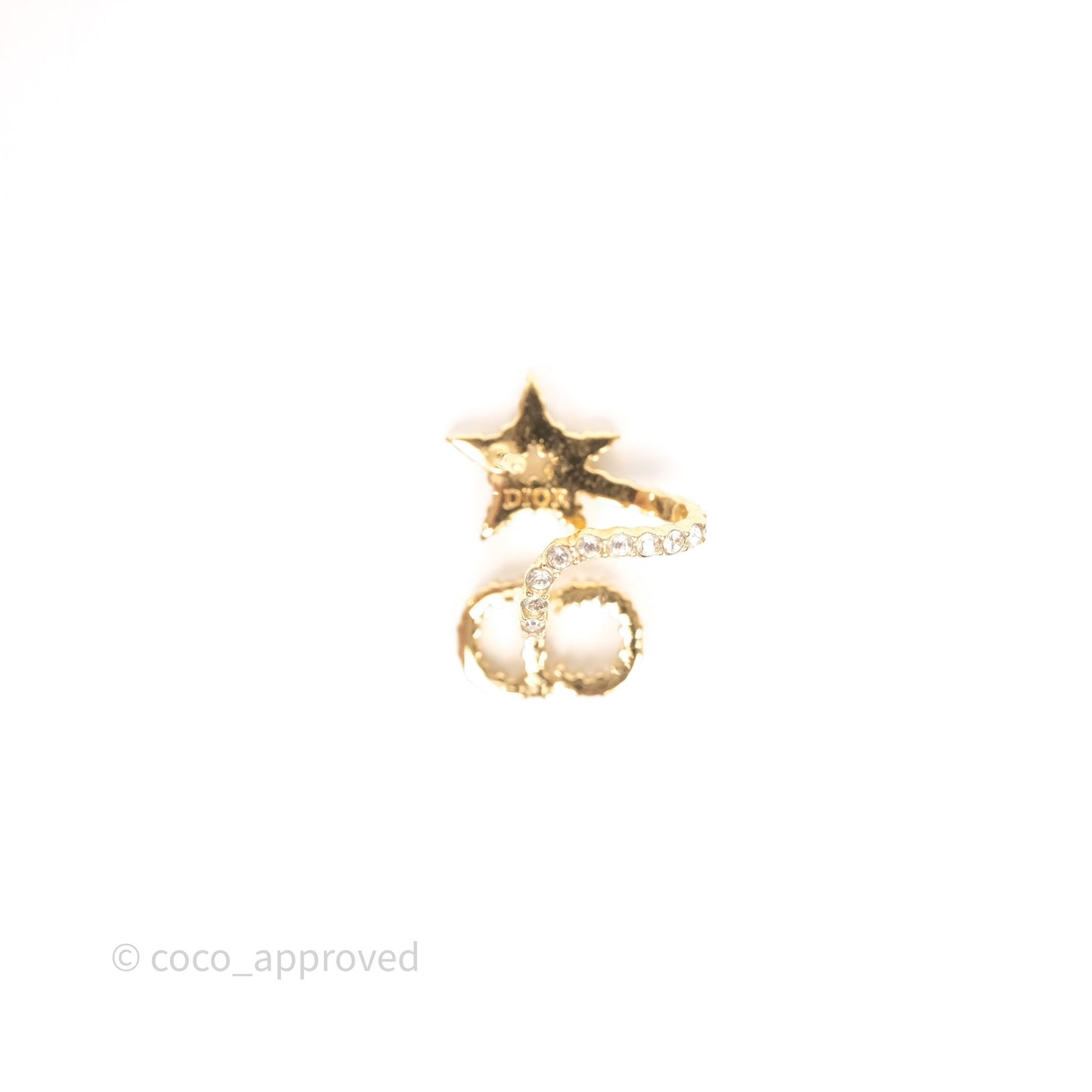 Christian Dior Clair D Lune Earrings Gold