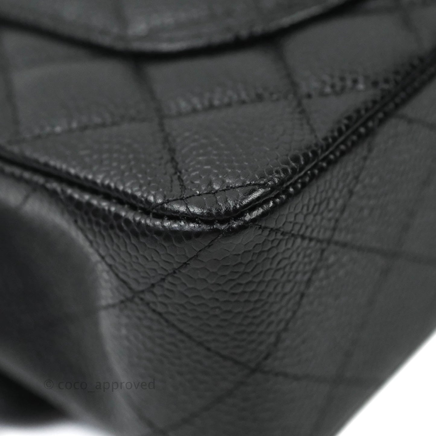 Chanel Classic Small S/M Flap Black Caviar Silver Hardware