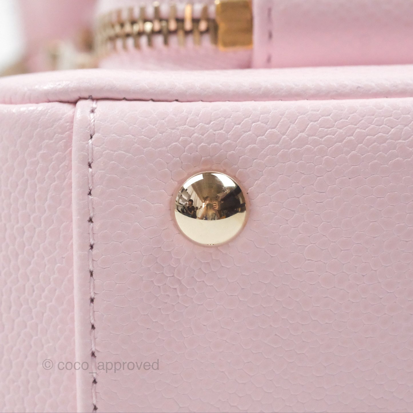 Chanel Quilted Small Business Affinity Flap Light Pink Caviar Gold Hardware