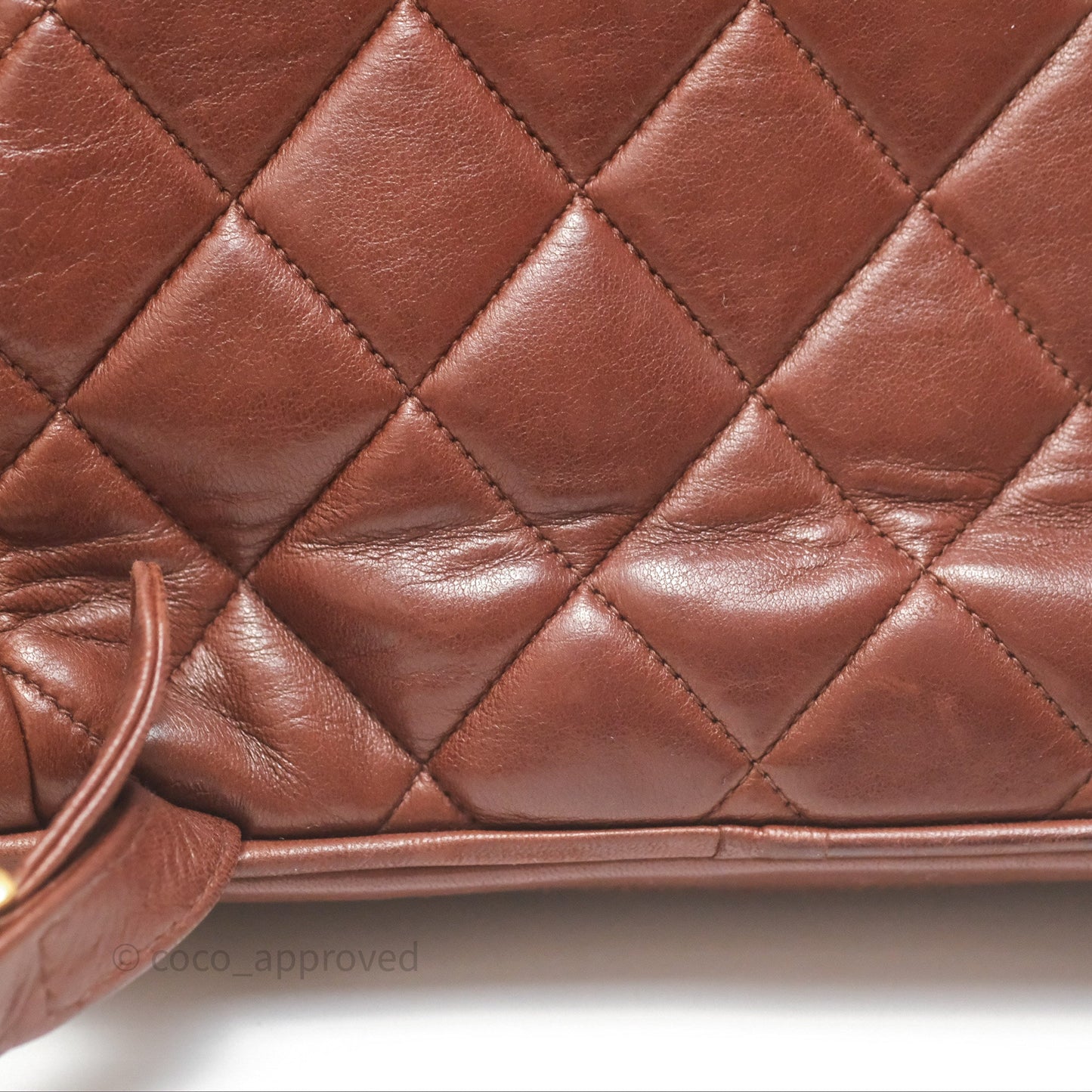 Chanel Vintage CC Duma Backpack Brown Lambskin 24K Gold Hardware