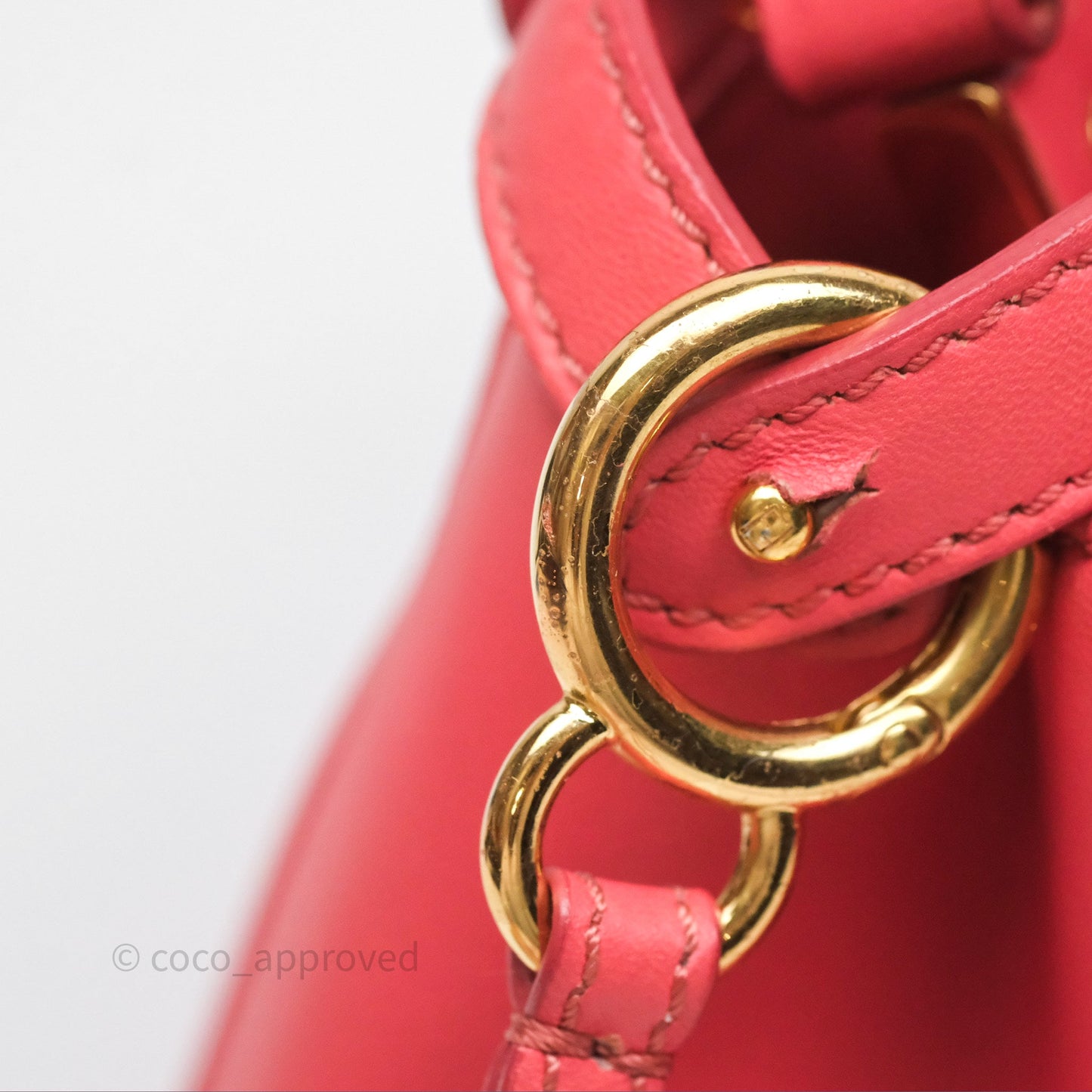 Fendi Nappa Mini Peekaboo Bag Hot Pink