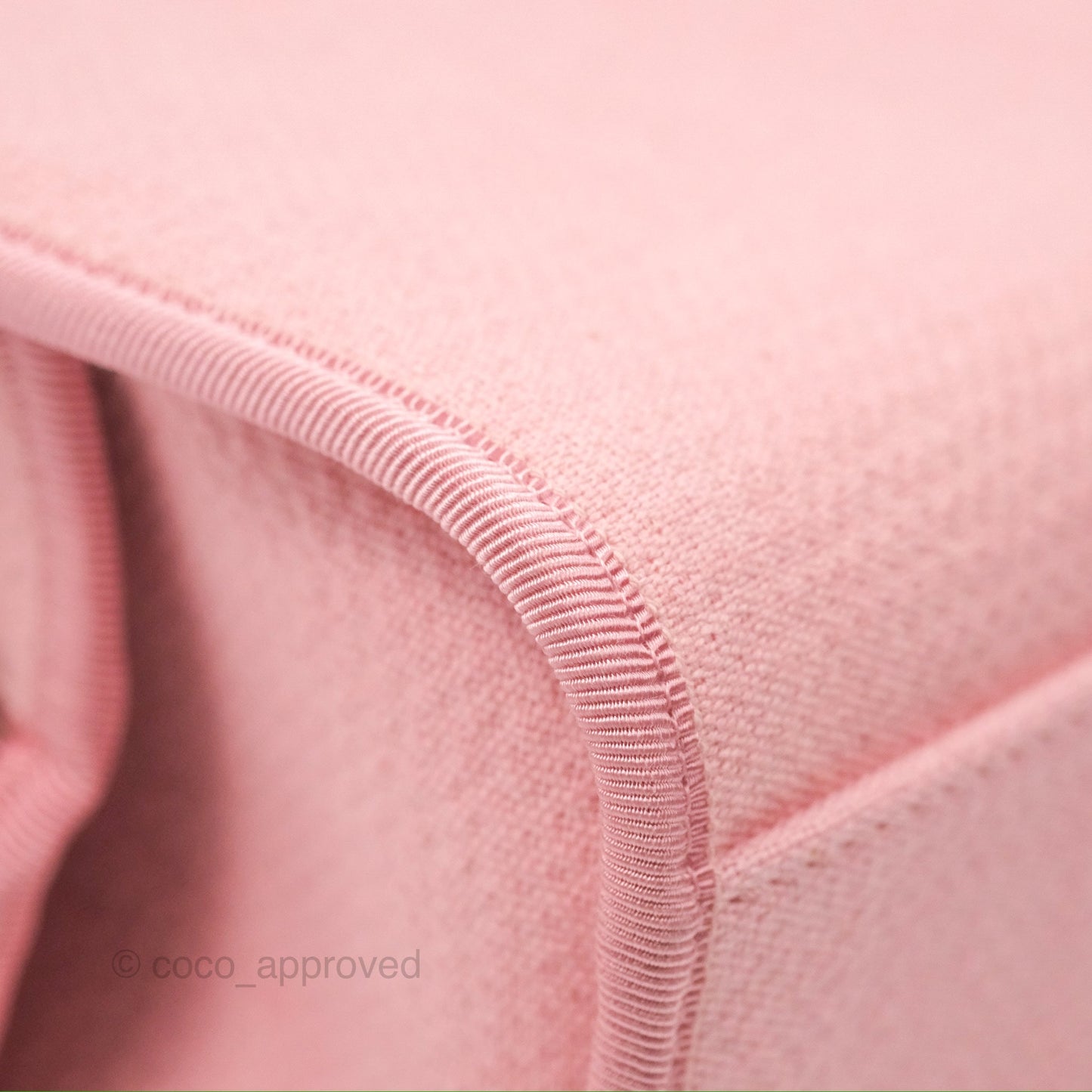 Chanel Deauville Bowling Bag Pink Silver Hardware