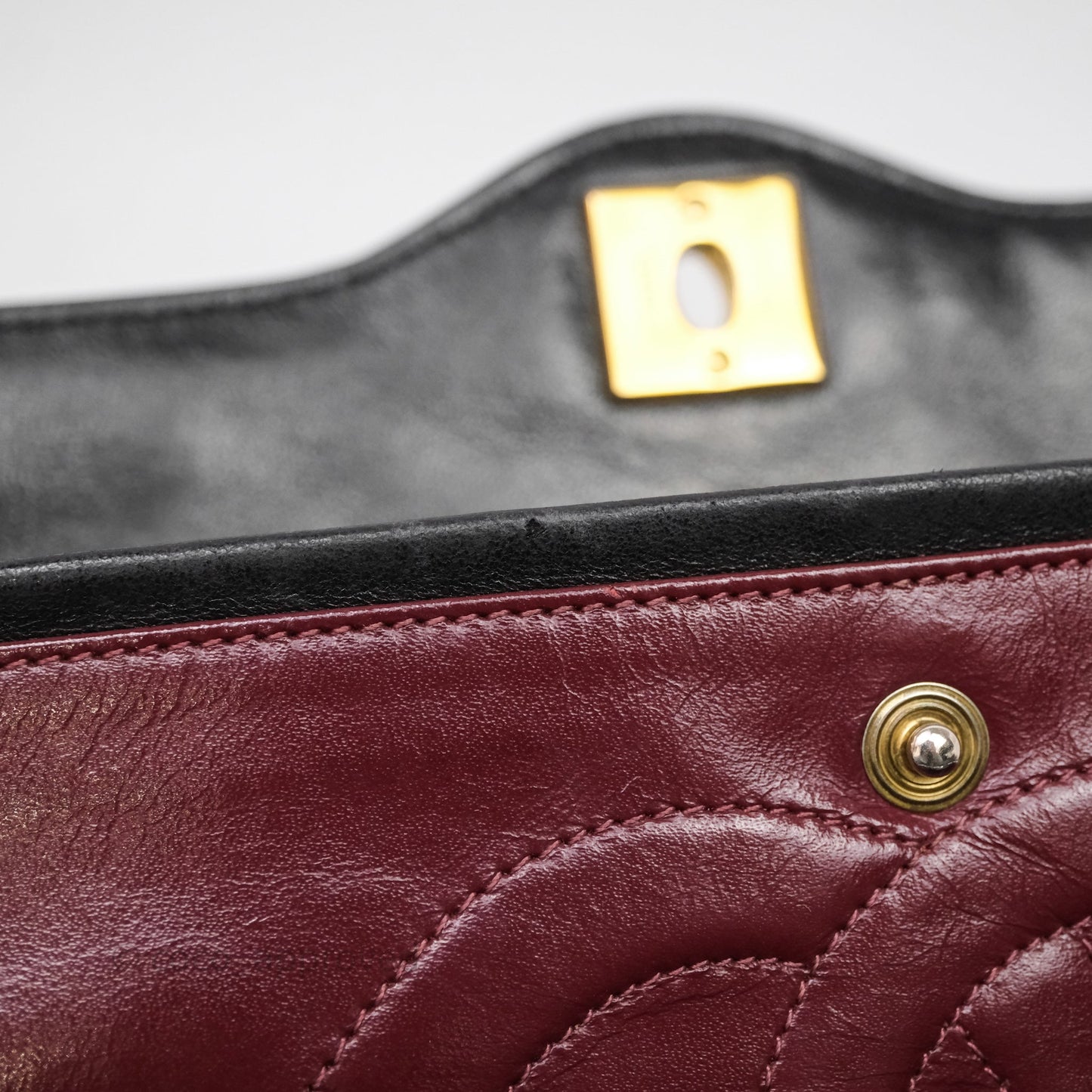 Chanel Quilted Vintage Flap Bag Lambskin Black 24K Gold Hardware
