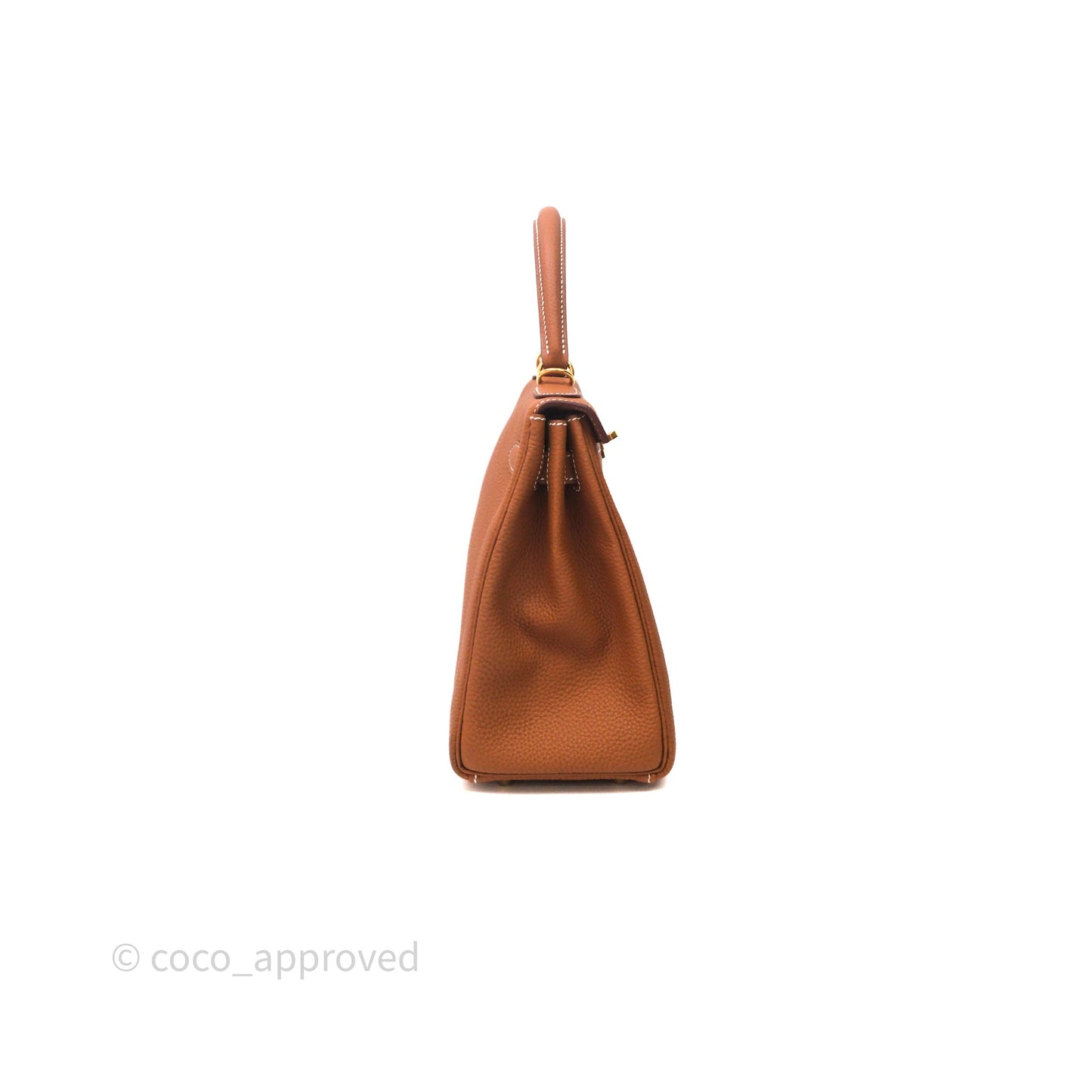 Hermes Kelly 28 Gold Togo Gold Hardware
