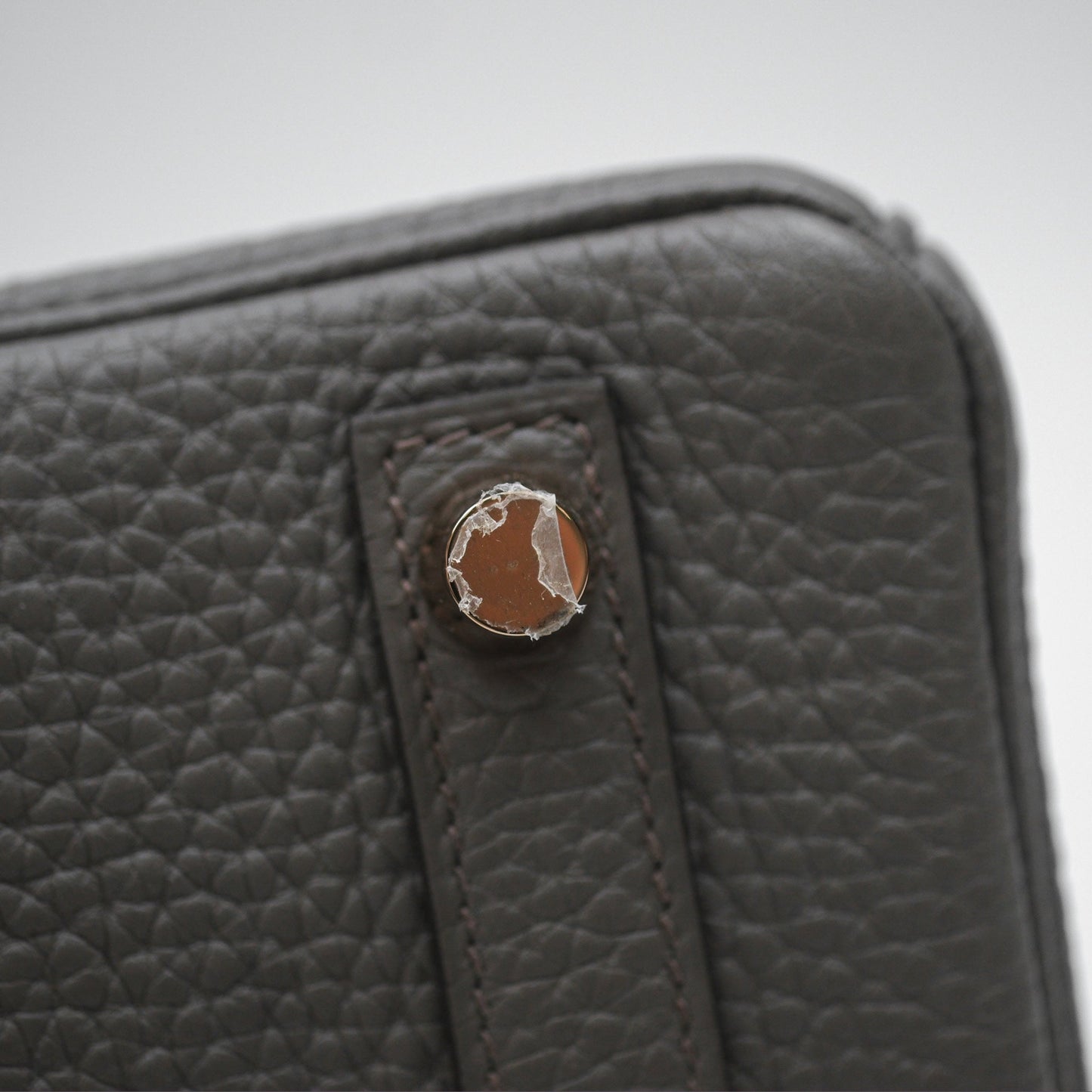 Hermès Birkin 25 Retourne Etain 8F Togo Rose Gold Hardware