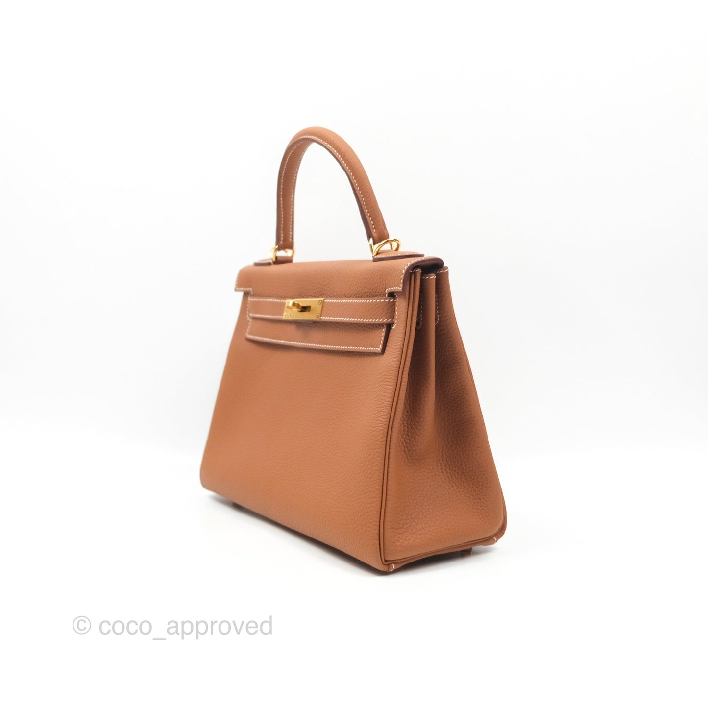 Hermès Kelly 28 Retourne Gold Togo Gold Hardware