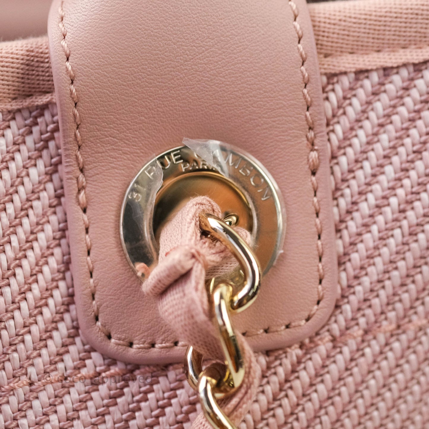 Chanel Large Deauville Pink Canvas 20A
