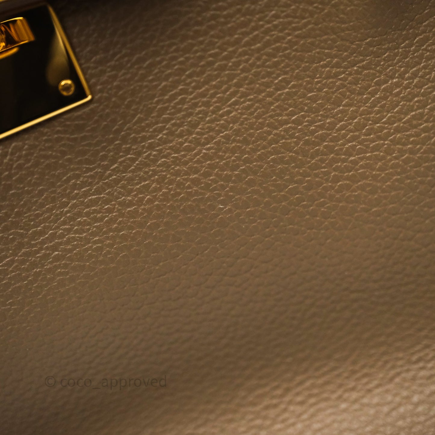 Hermès Mini Jypsiere Etoupe 18 Evercolor Gold Hardware