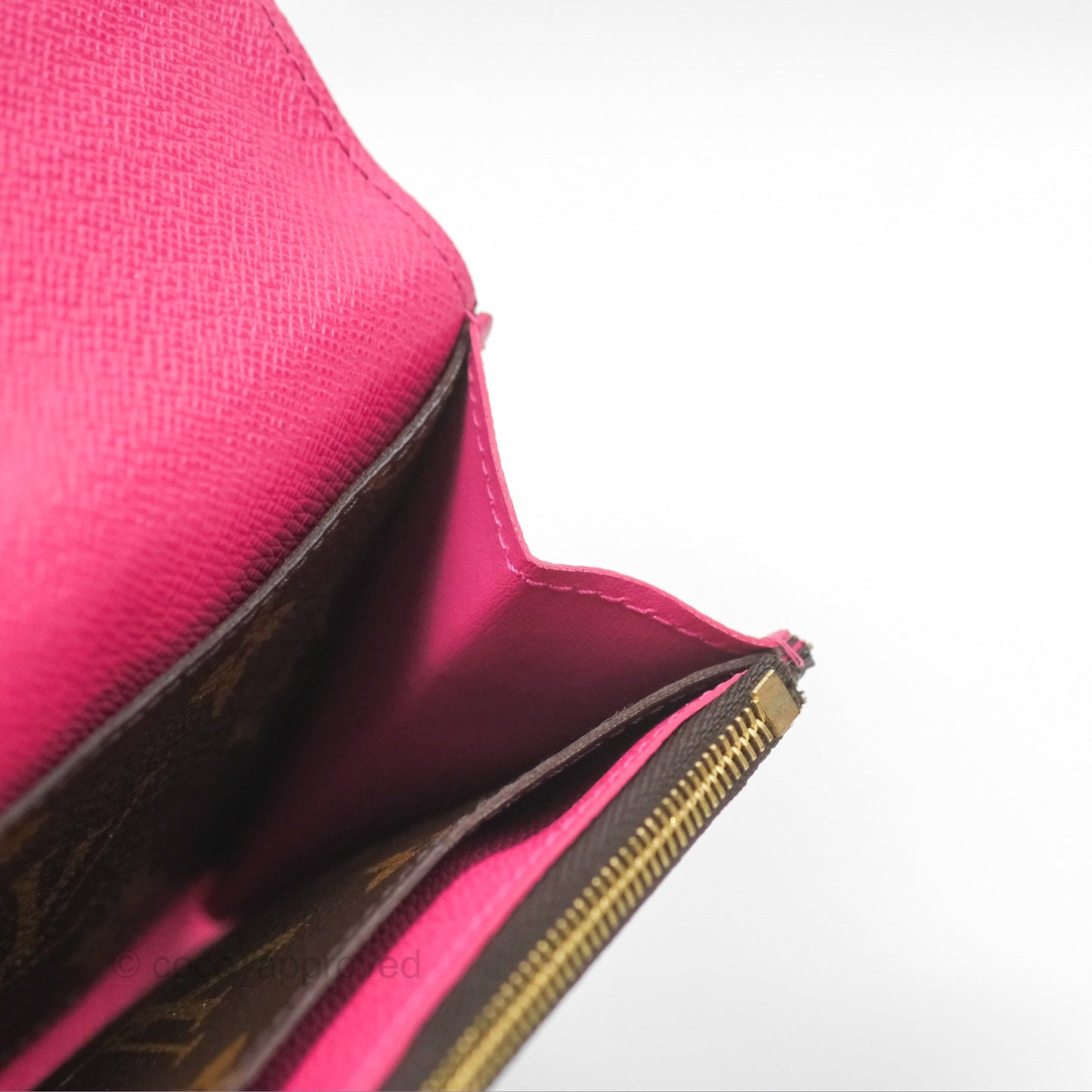 Louis Vuitton Emilie Wallet Monogram Canvas Fuchsia Pink
