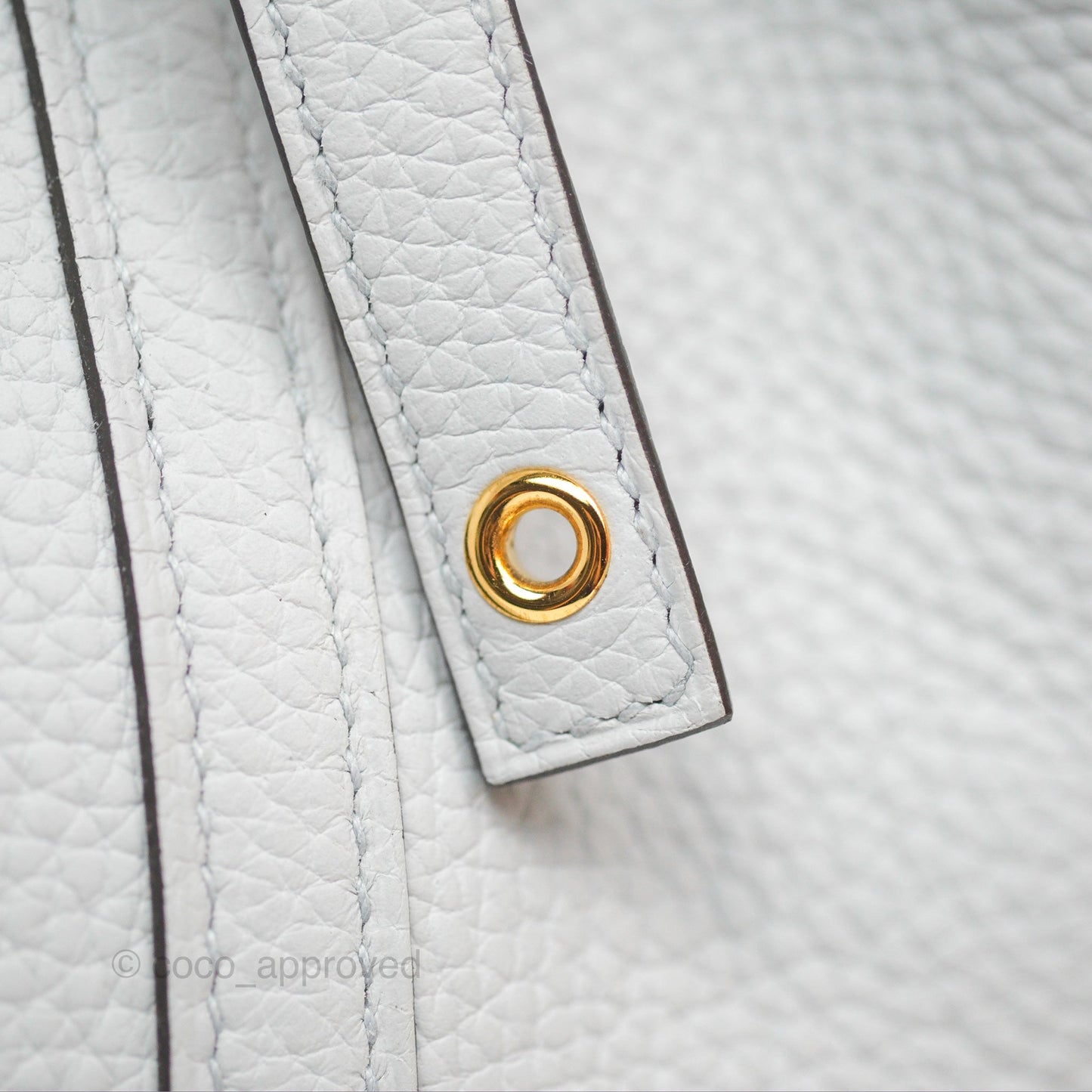 Hermès Picotin Lock 22 Bleu Pale Clemence Gold Hardware