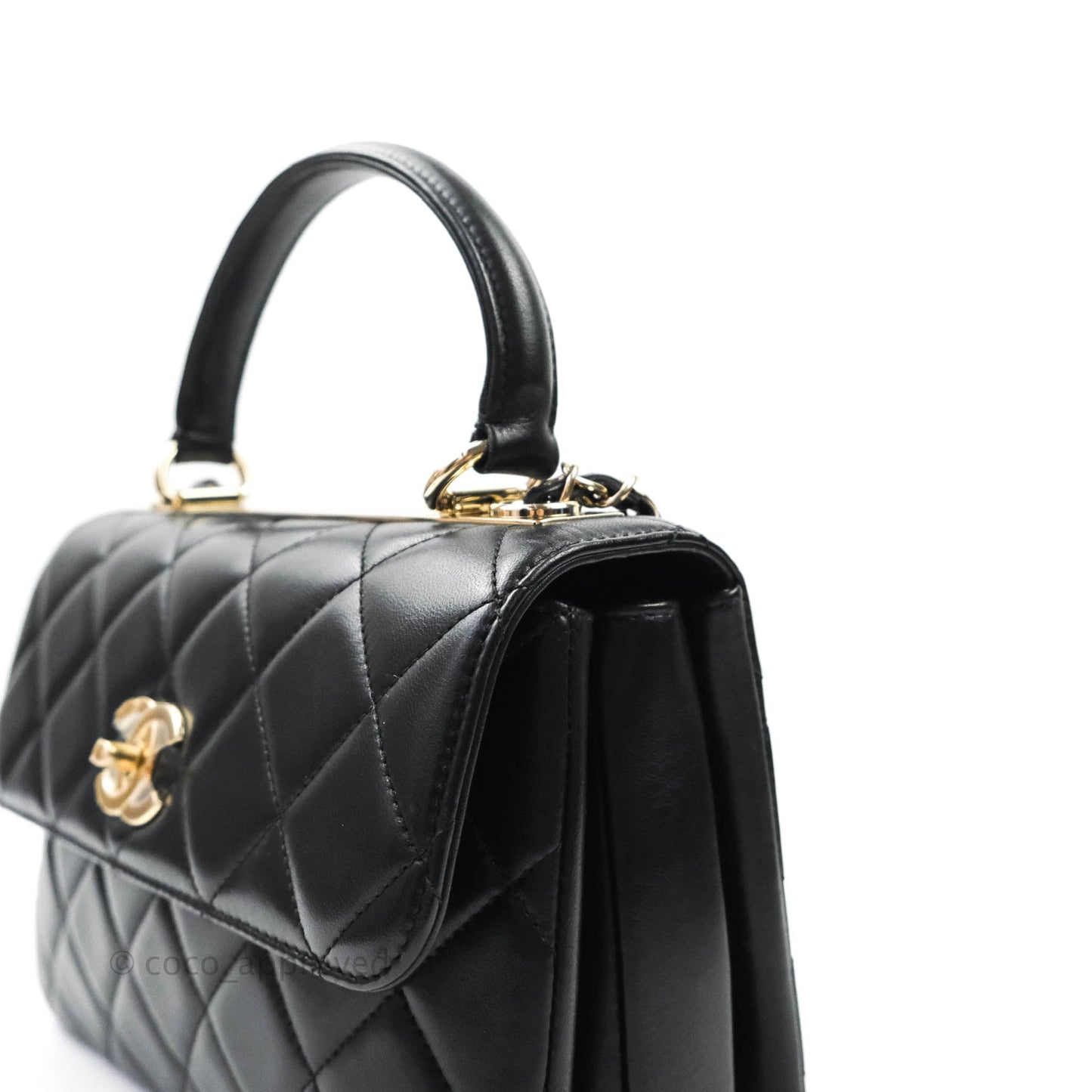 Chanel Trendy CC Small Black Lambskin Gold Hardware