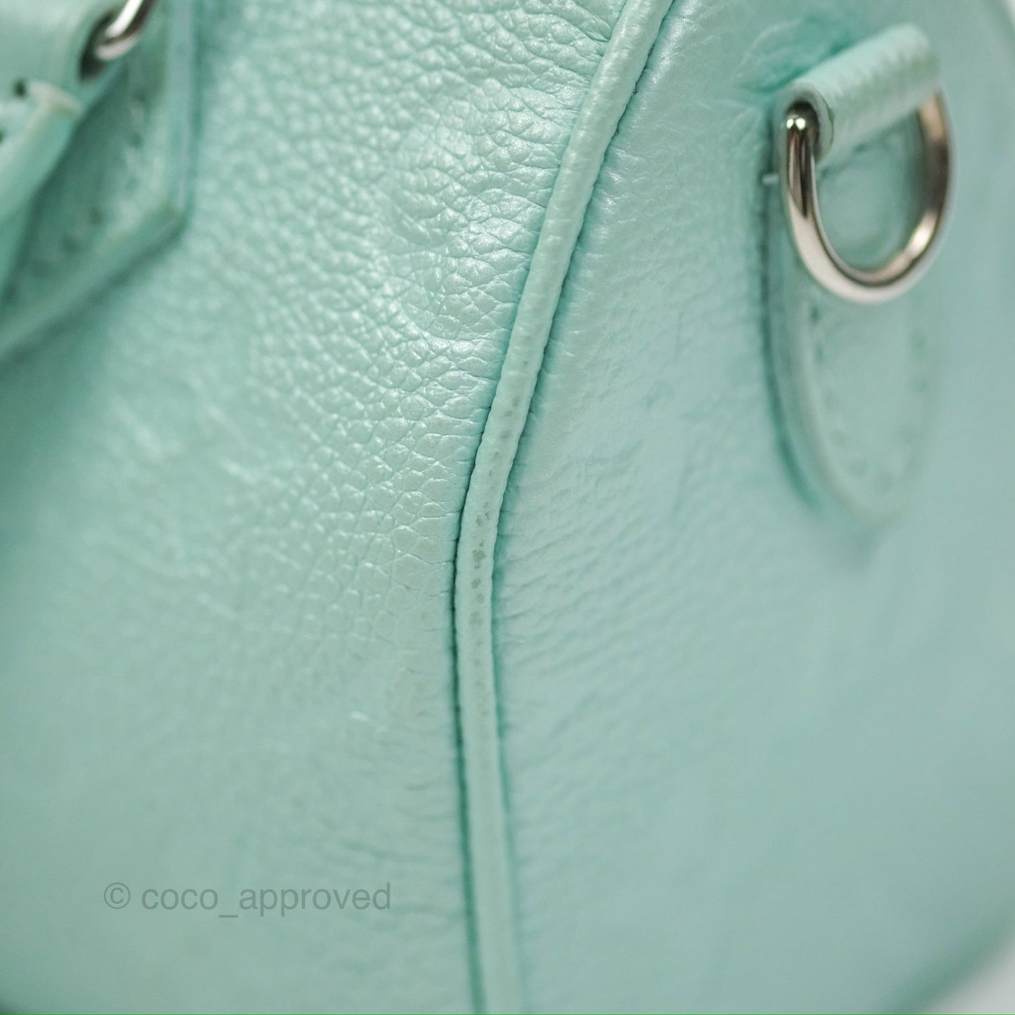 Louis Vuitton Nano Speedy Monogram Empreinte Pearly Lagoon Blue