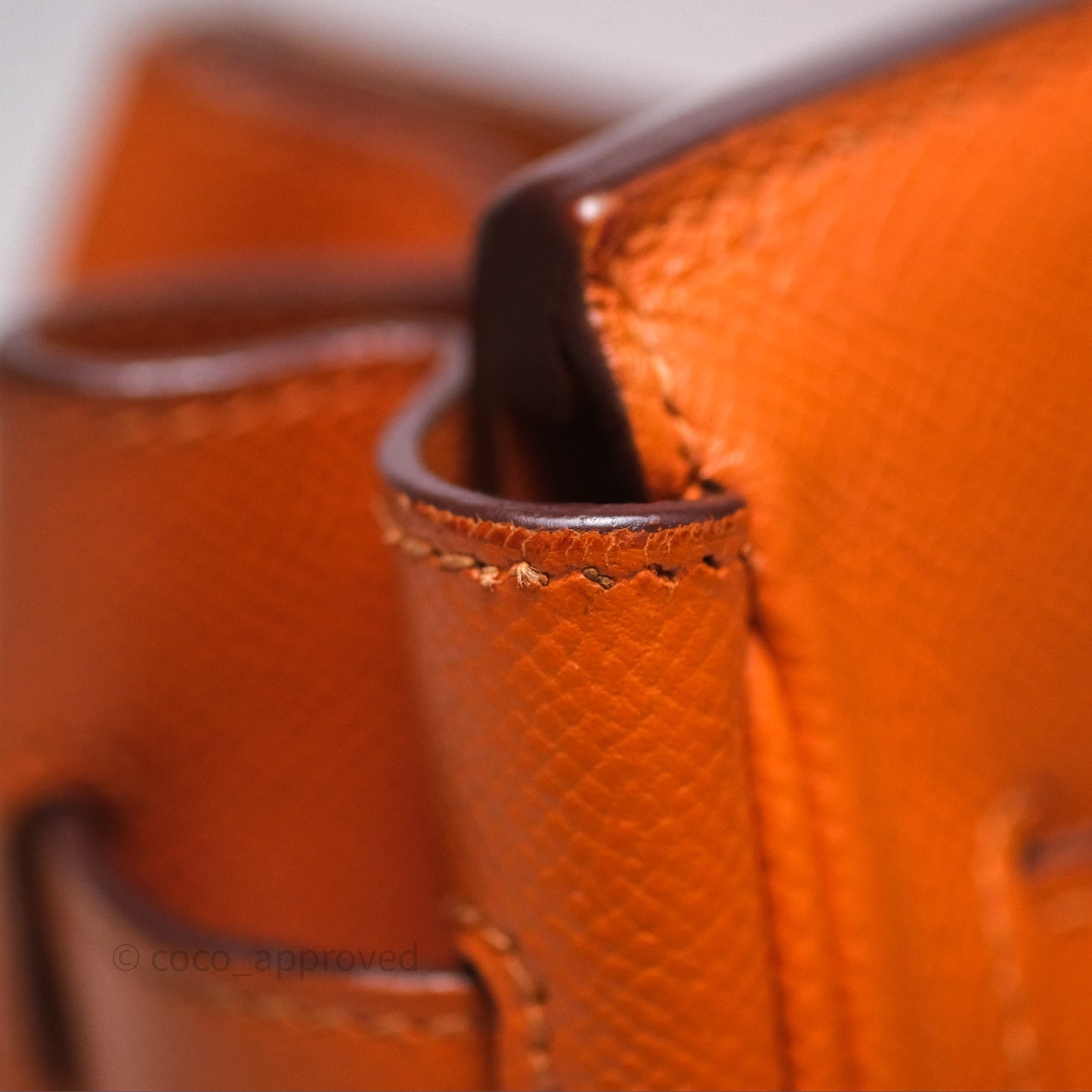Hermès Birkin 30 Retourne Orange Epsom Palladium Hardware