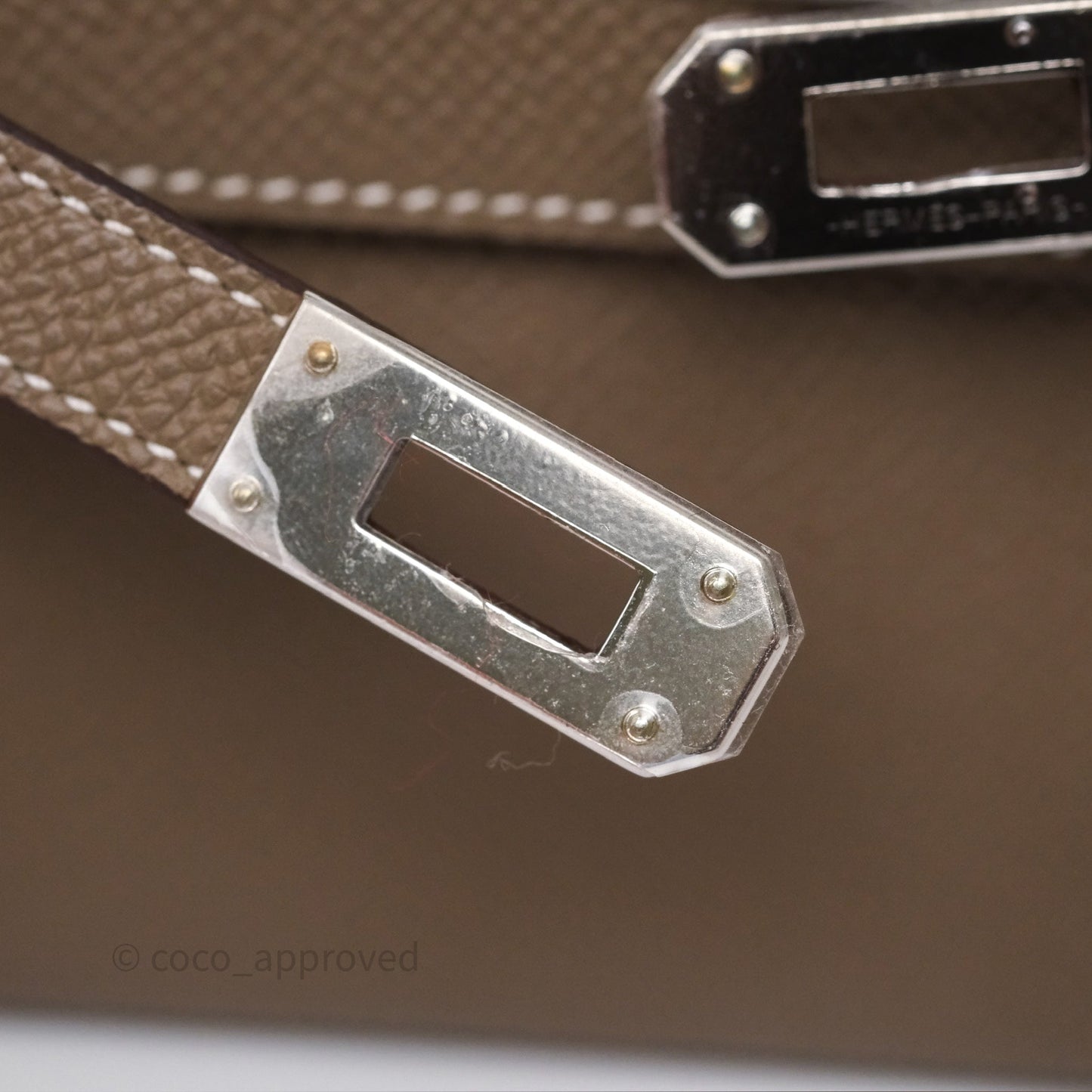 Hermès Kelly To Go Wallet Etoupe 18 Epsom Palladium Hardware