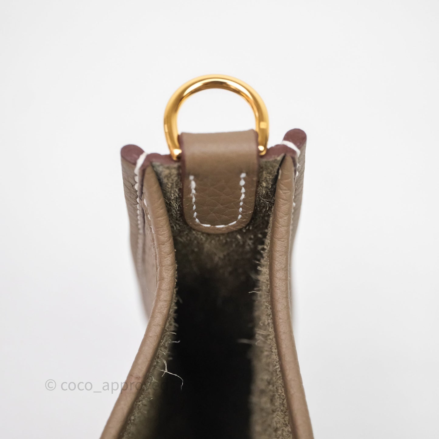 Hermès Mini Evelyne 16 Etoupe 18 Clemence Gold Hardware