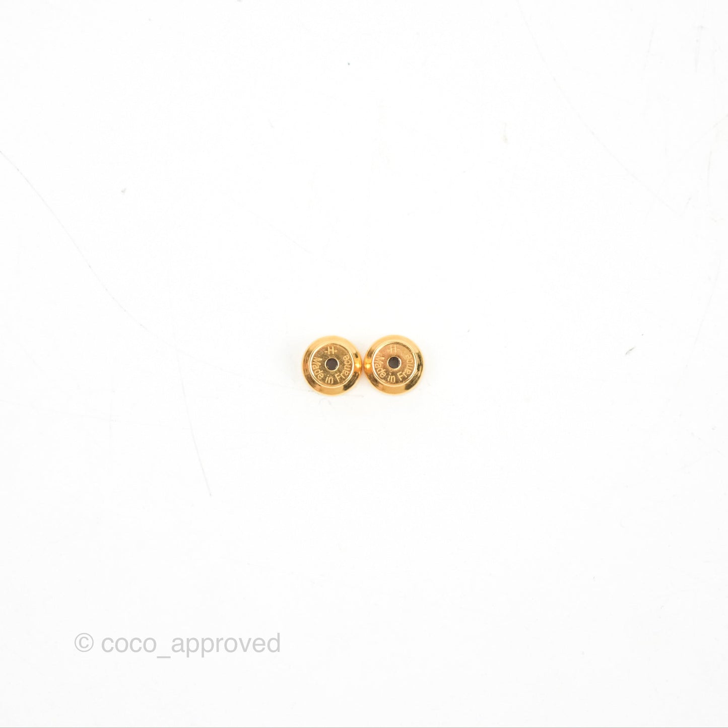 Hermès Olympe Earrings Gold Gold Hardware