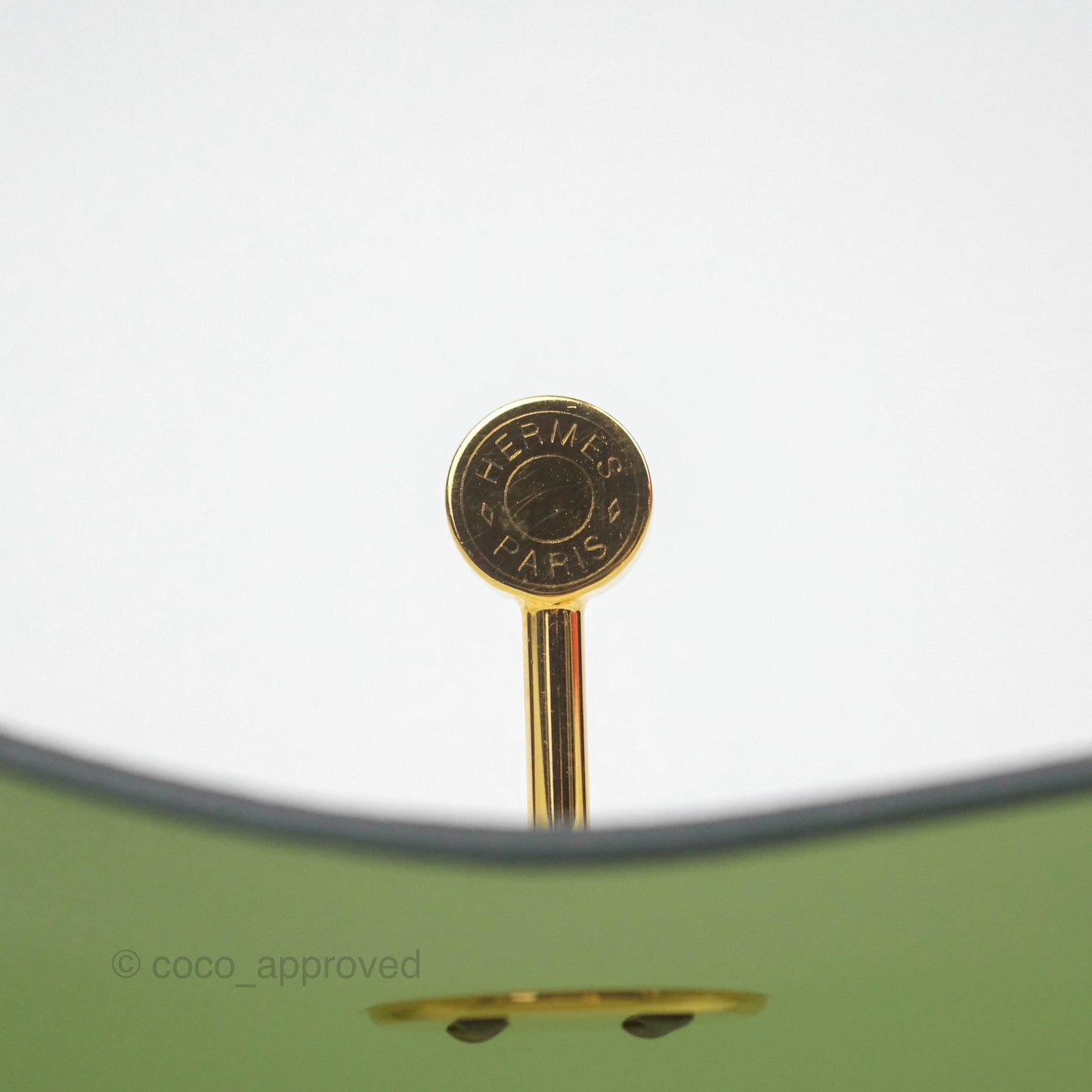Hermès Mini Lindy Touch Vert Fizz 0S Swift Alligator Handle Gold Hardware