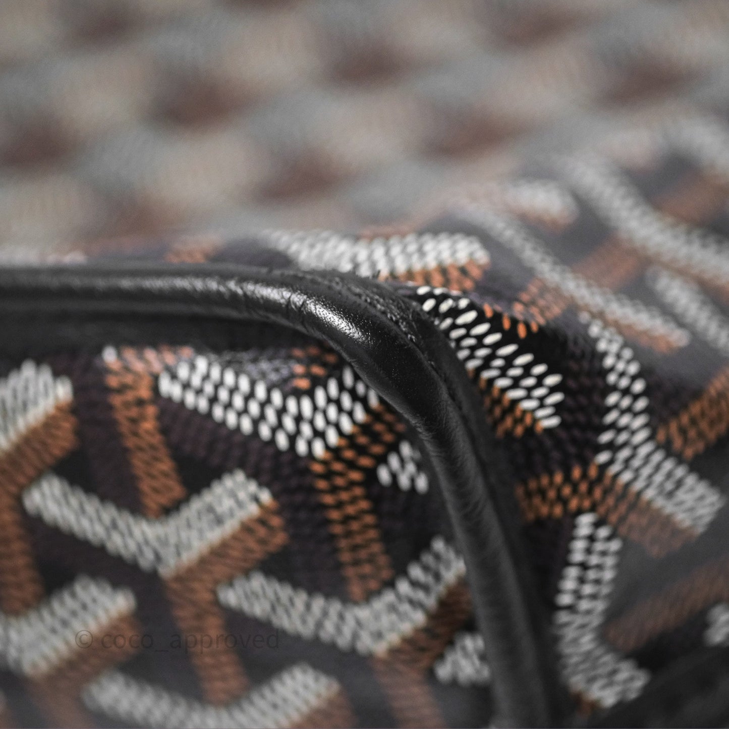 Goyard Anjou Mini Bag Goyardine Canvas Black
