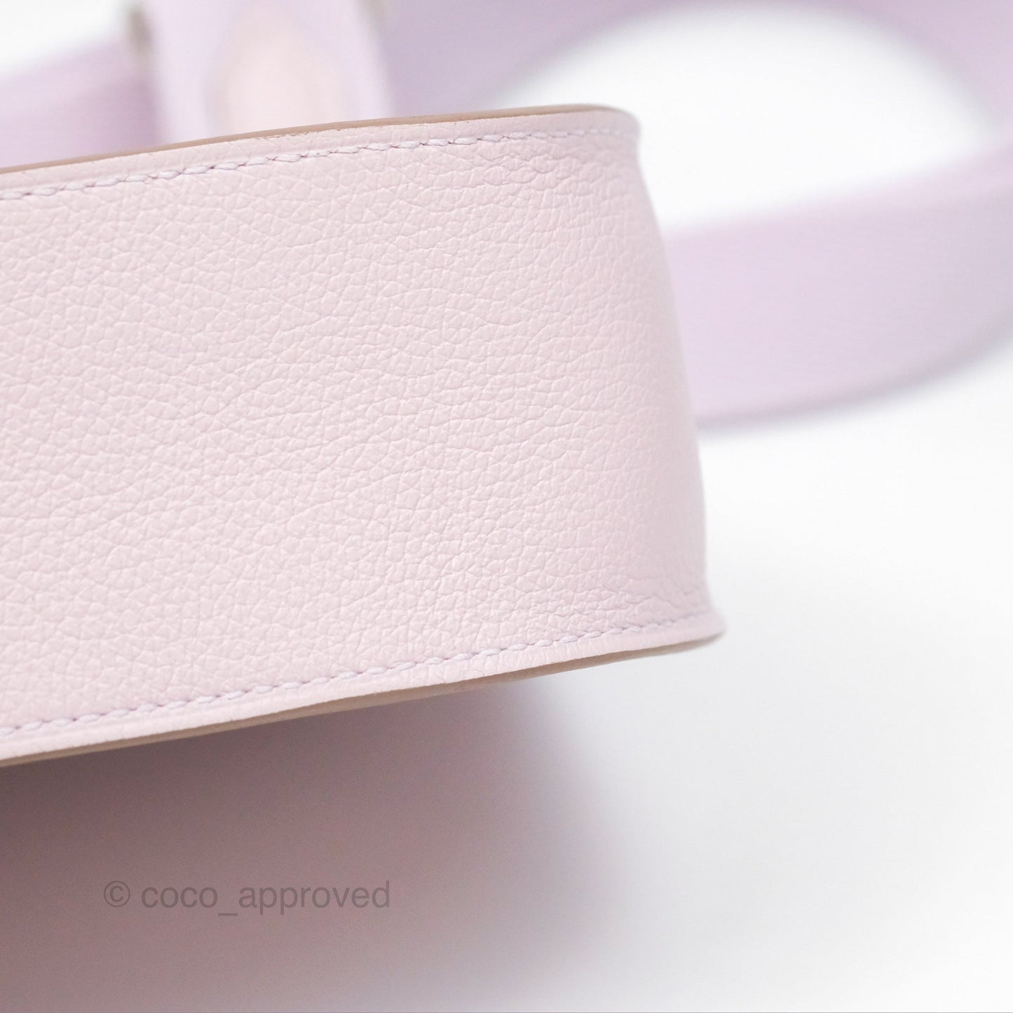 Hermès Mini Jypsiere Mauve Pale Evercolor Palladium Hardware