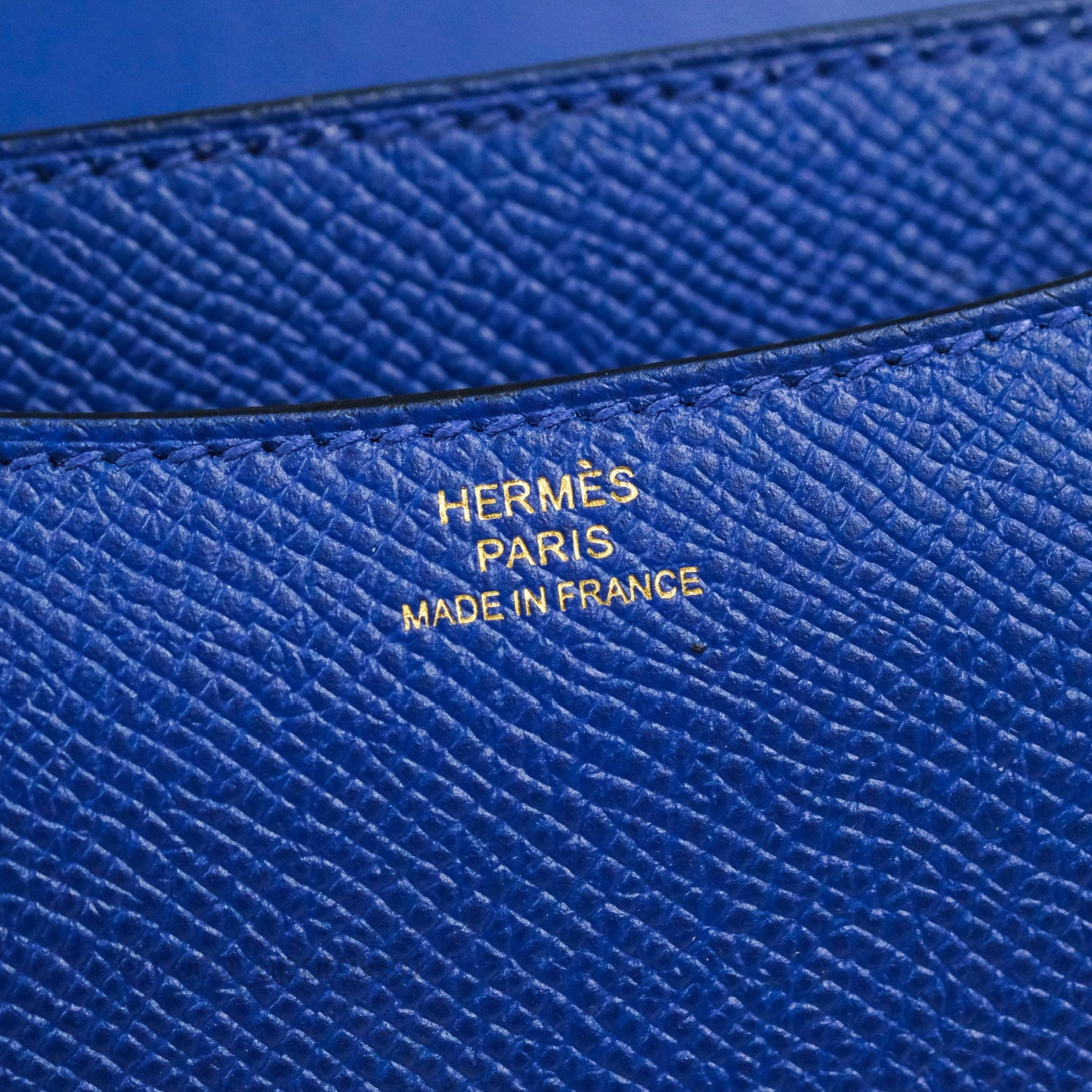 Hermès Constance Mini 18cm Bleu Electric Epsom Gold Hardware