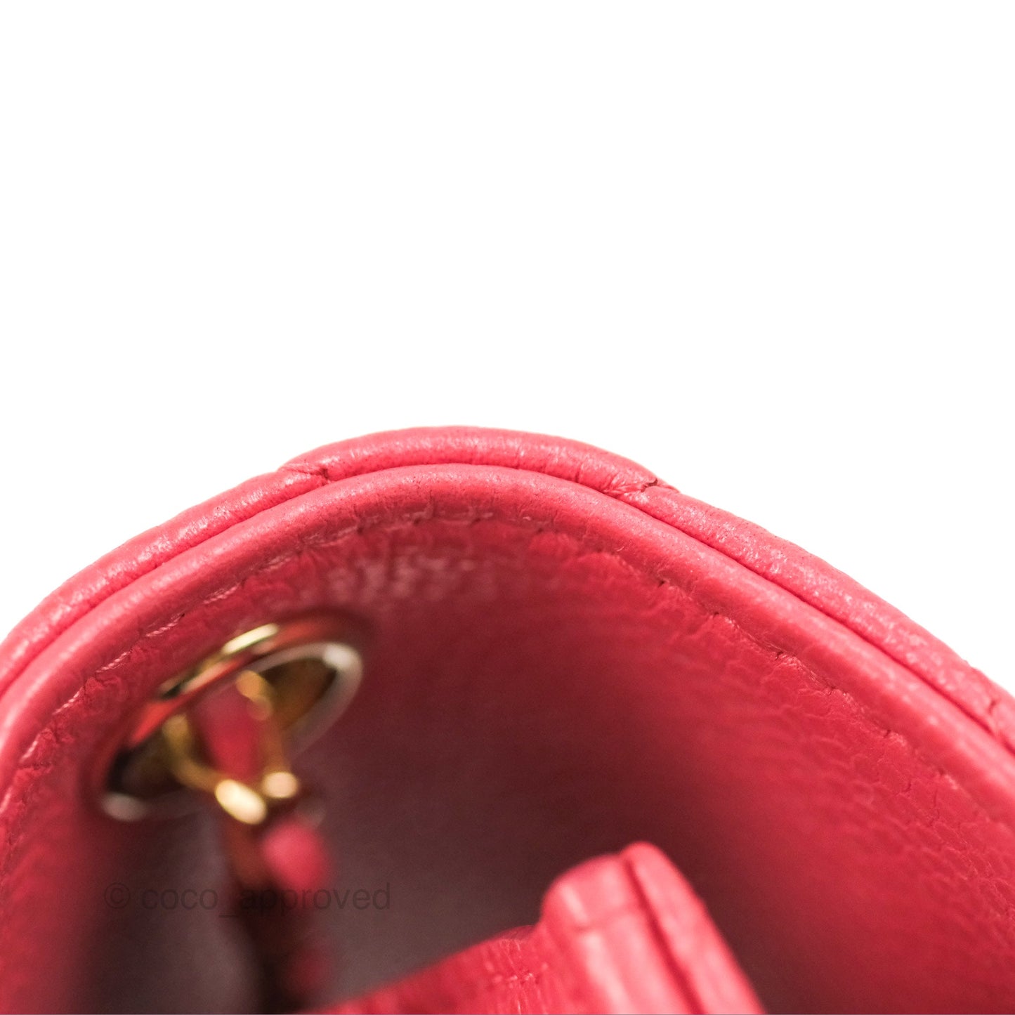 Chanel Golden Class Phone Holder With Chain Pink Caviar Gold Hardware