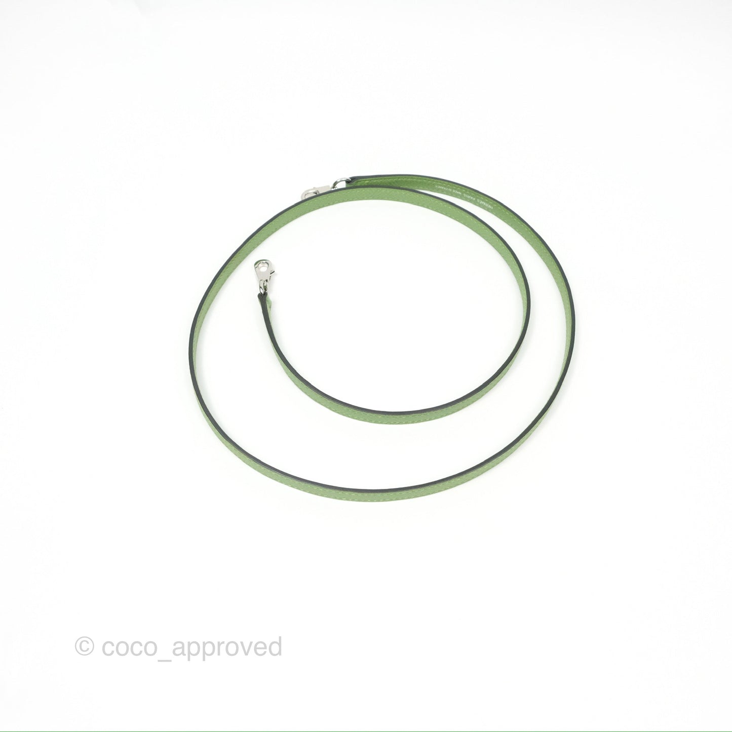 Hermès Mini Kelly II Vert Criquet Epsom Palladium Hardware