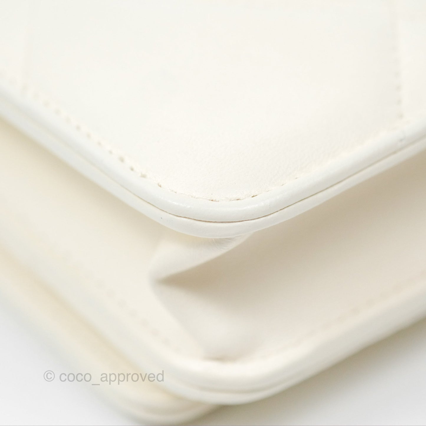 Chanel 19 Wallet on Chain WOC White Mixed Hardware