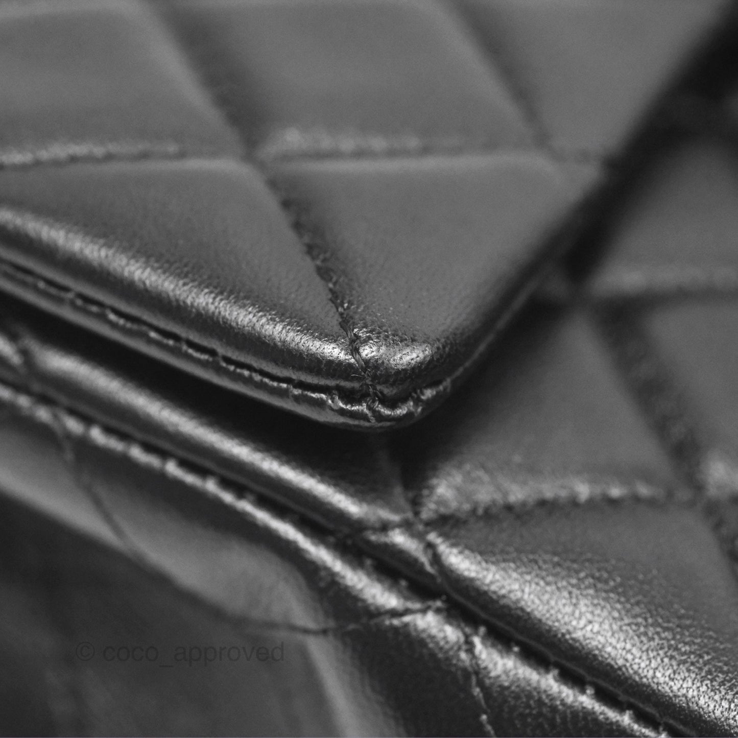 Chanel Mini Rectangular Flap Quilted Black Lambskin Gold Hardware