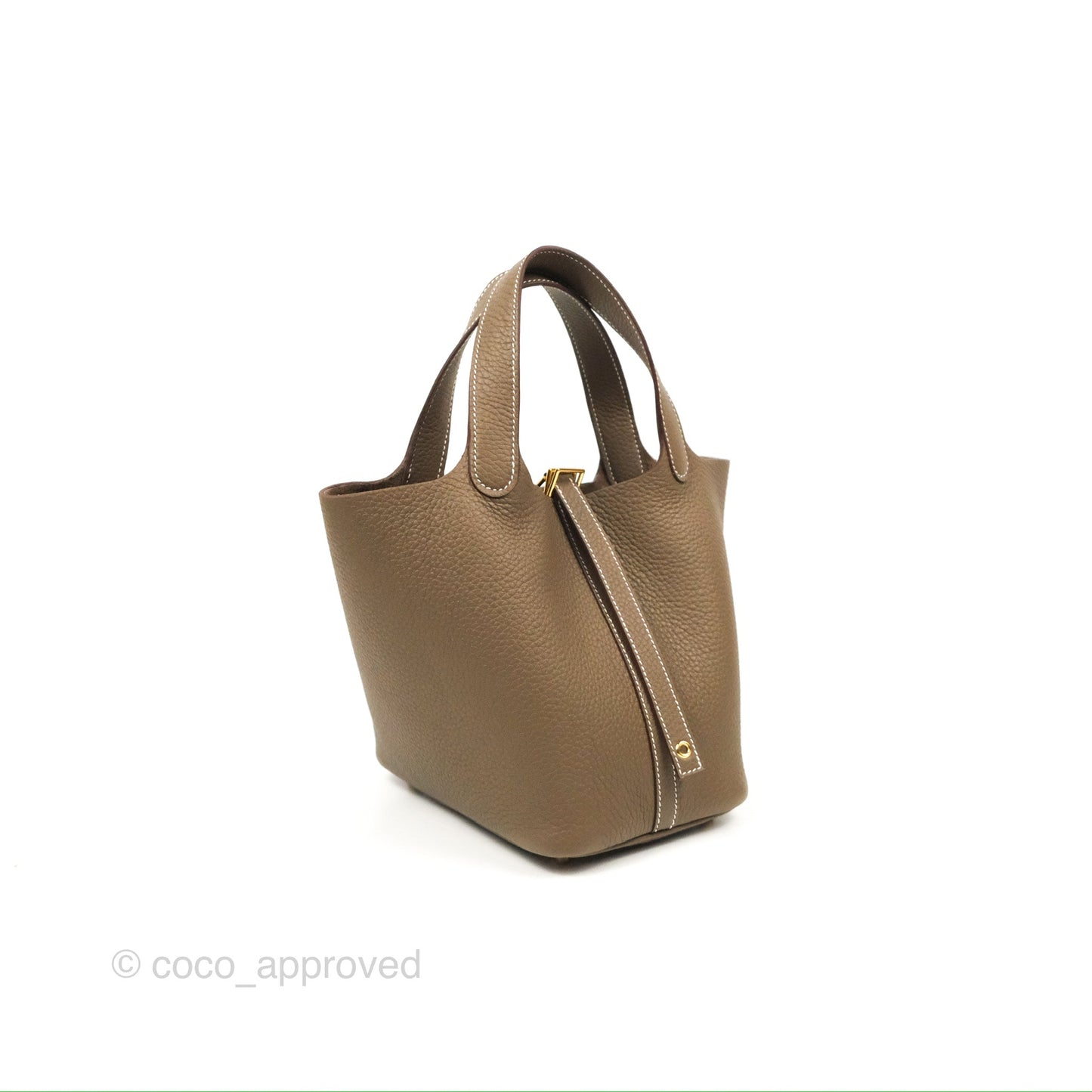 Hermès Picotin 18 Etoupe Clemence Gold Hardware