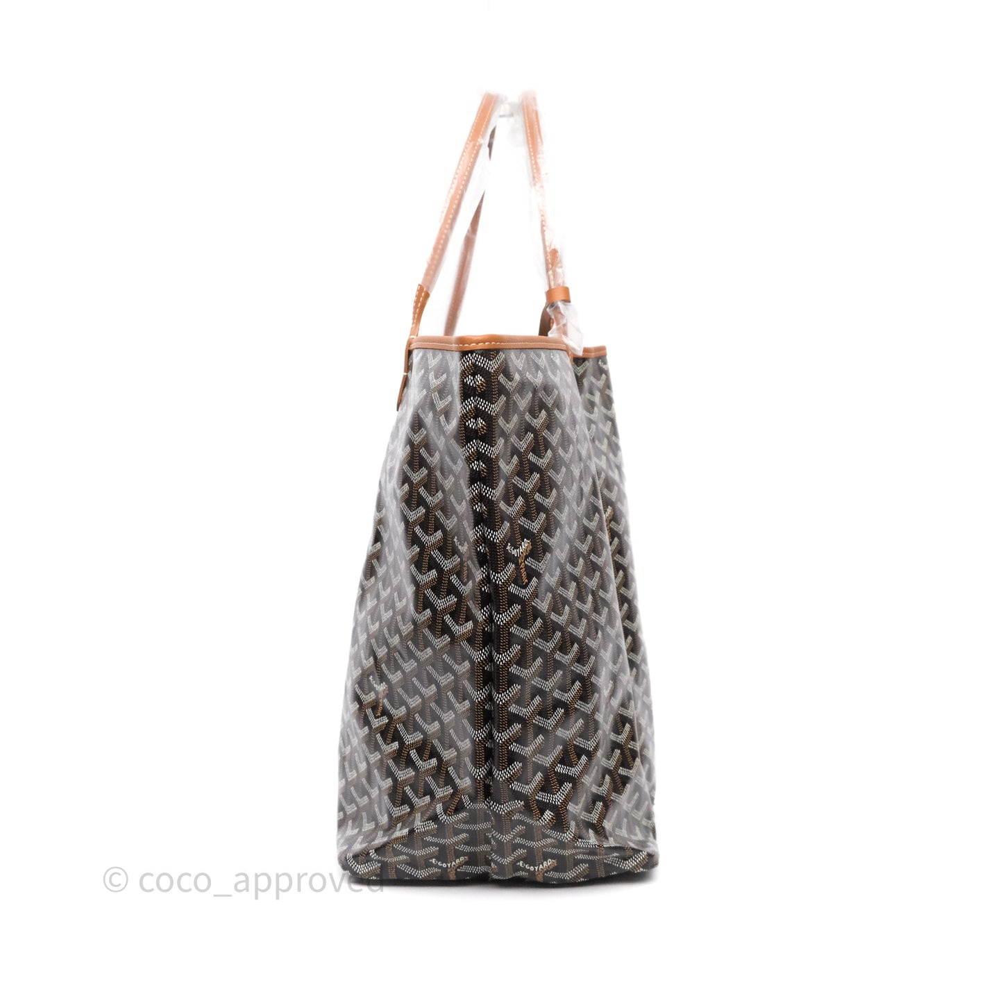 Goyard St Louis Tote GM Tan Black