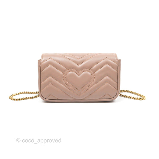 Gucci GG Marmont Super Mini Bag Dusty Pink