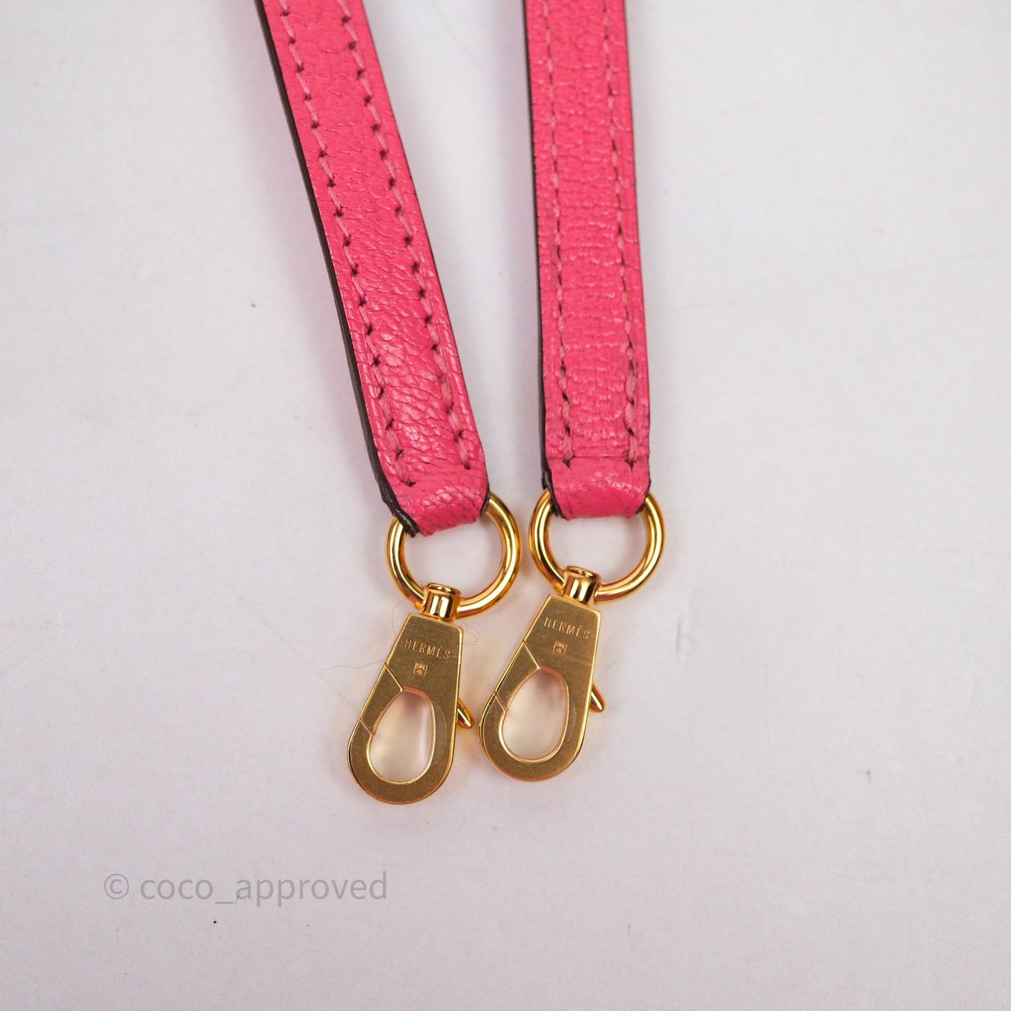 Hermes Mini Kelly II Chevre Mysore U5 Rose Lipstick Gold Hardware