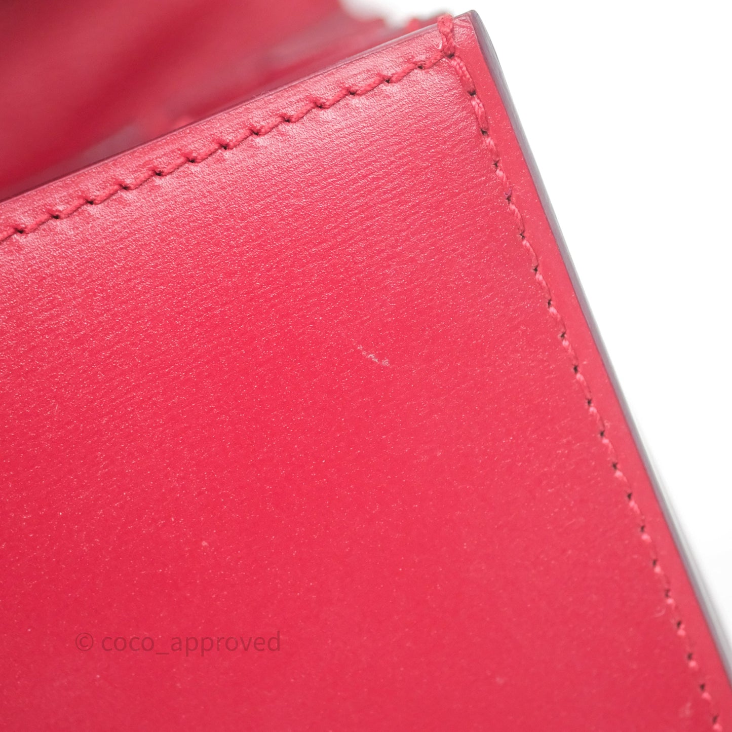 Celine Small Classic Box Flap Red Calfskin