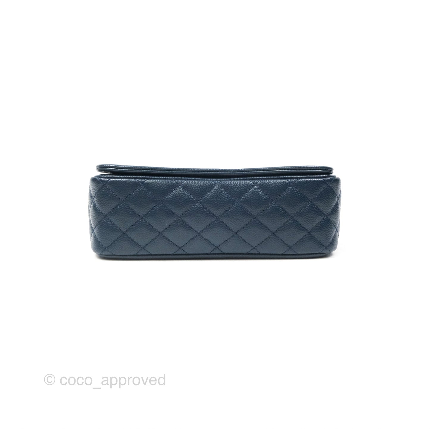 Chanel Medium Timeless CC Flap Bag Navy Caviar Silver Hardware