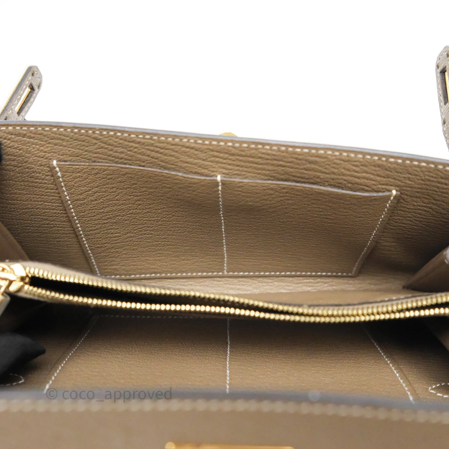 Hermès Kelly To Go Wallet Etoupe 18 Chevre Mysore Gold Hardware