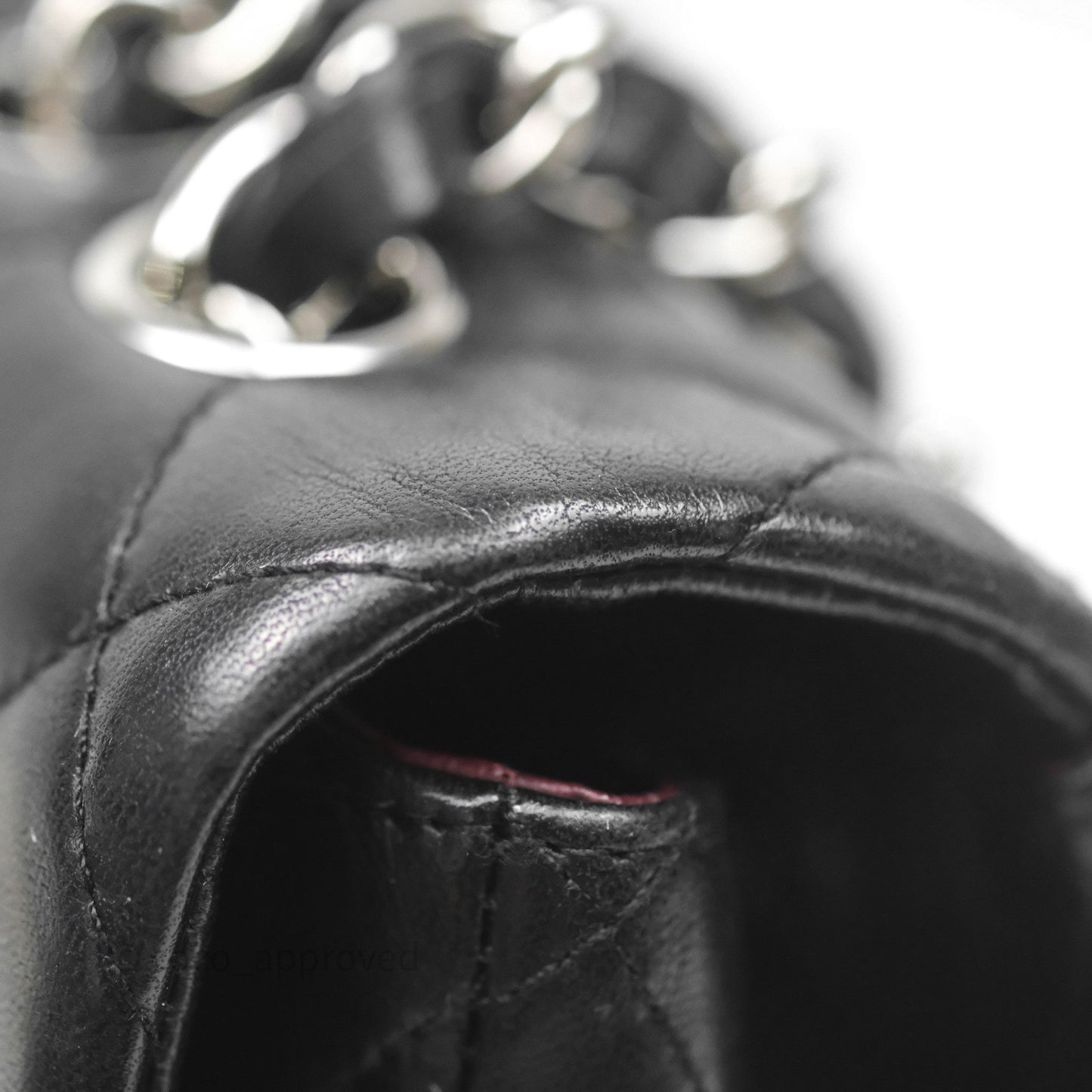 Chanel Jumbo Single Flap Black Lambskin Silver Hardware