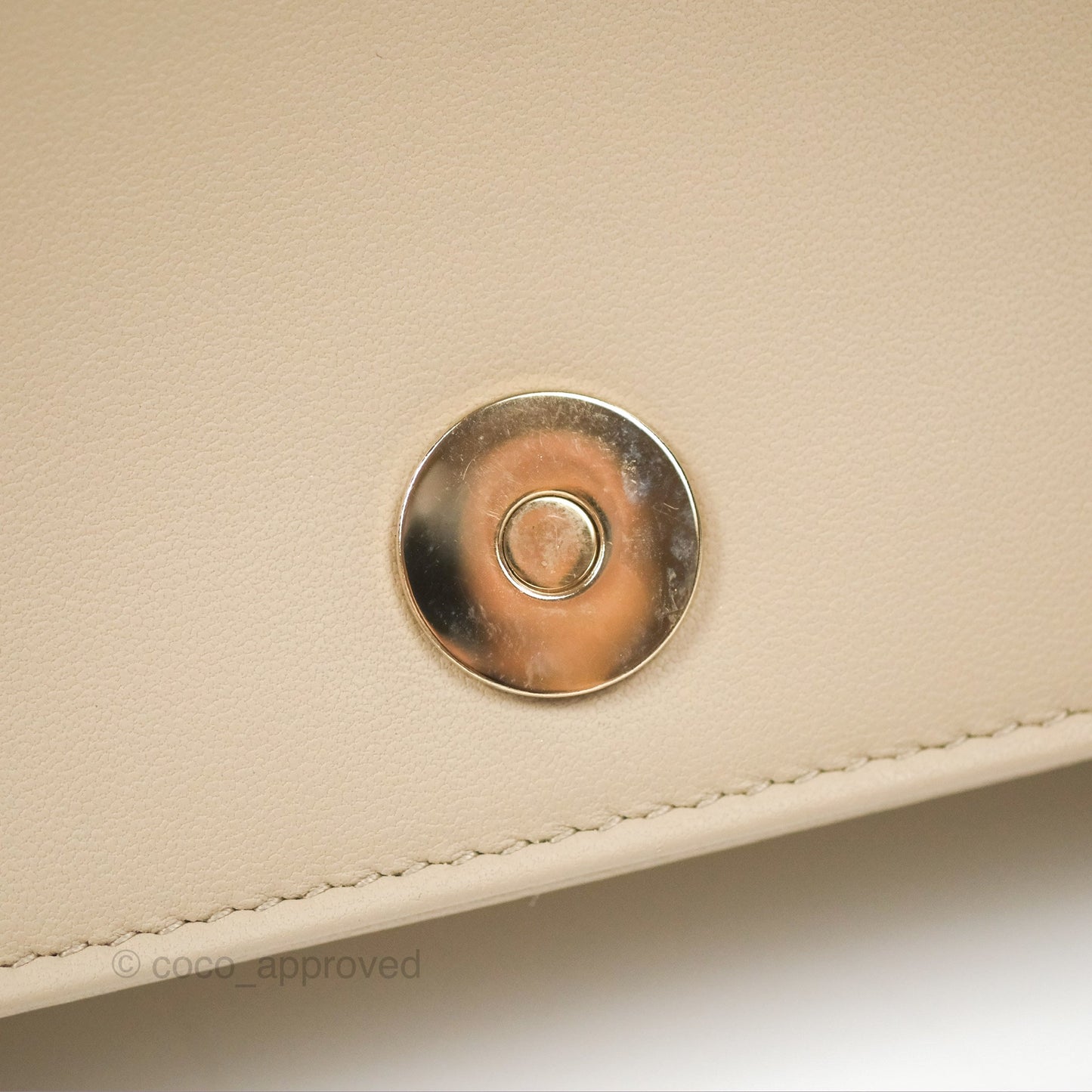 Dior Lady Dior Pouch on Chain Sand Cannage Lambskin