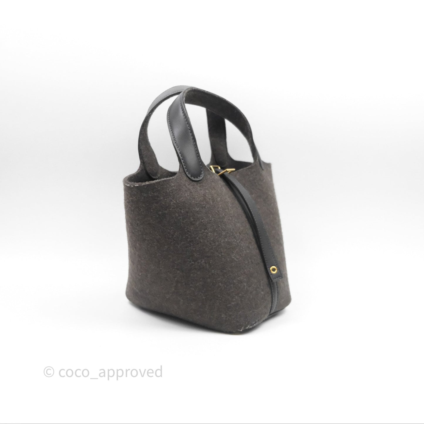 Hermès Picotin 18 Ebene 46 Wool Feutre Swift Gold Hardware