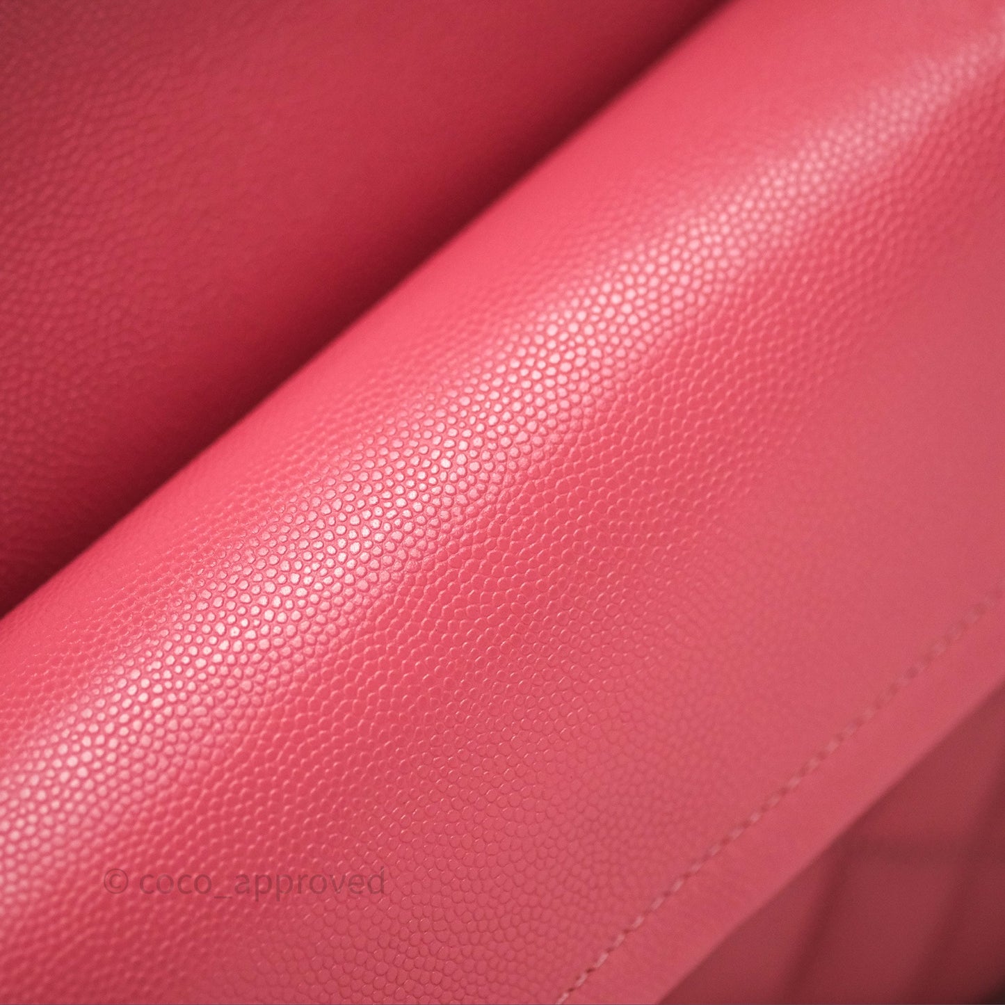 Chanel Classic M/L Medium Flap Quilted Pink Caviar Gold Hardware