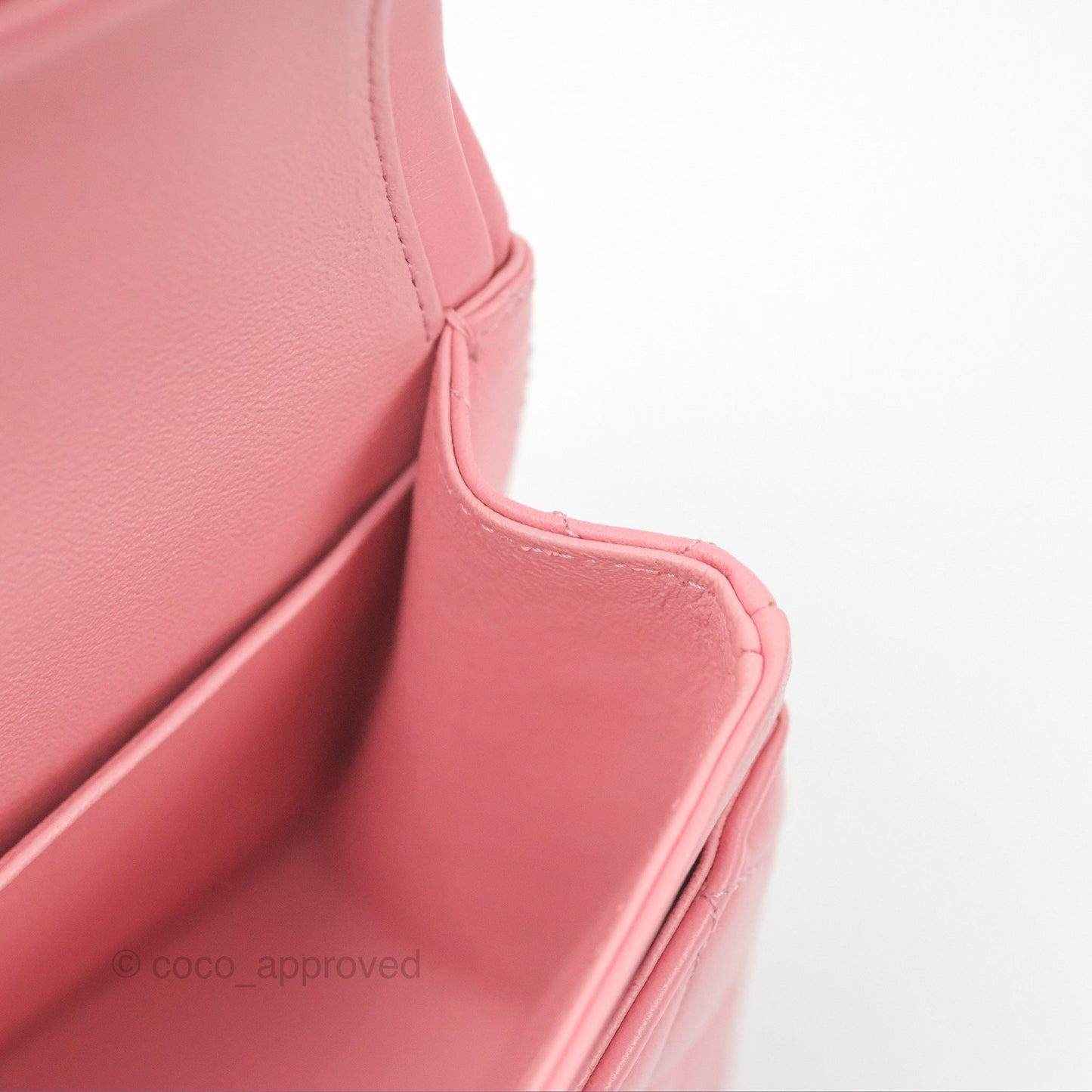 Chanel Small Classic Quilted Flap Pink Lambskin Gold Hardware