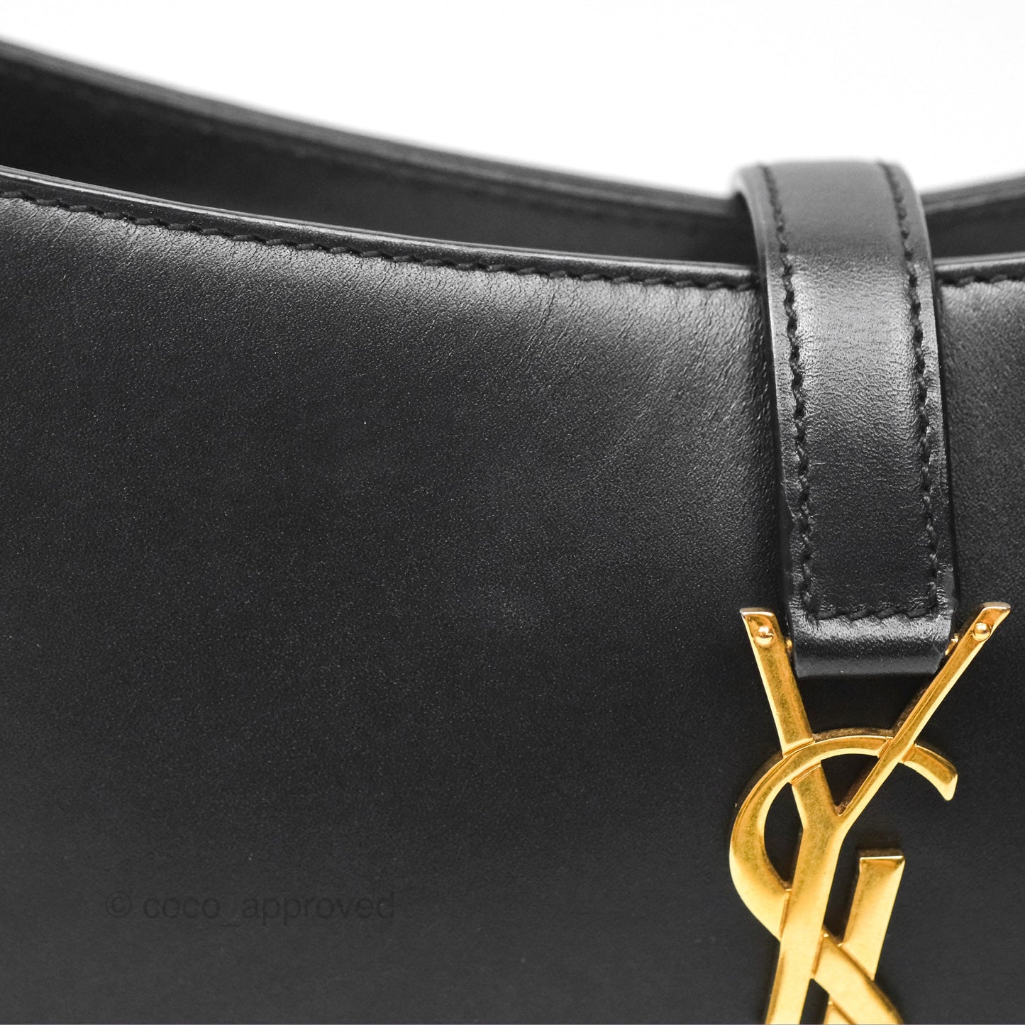 Saint Laurent ‘Le 5 a 7’ Hobo Bag Black Smooth Calfskin