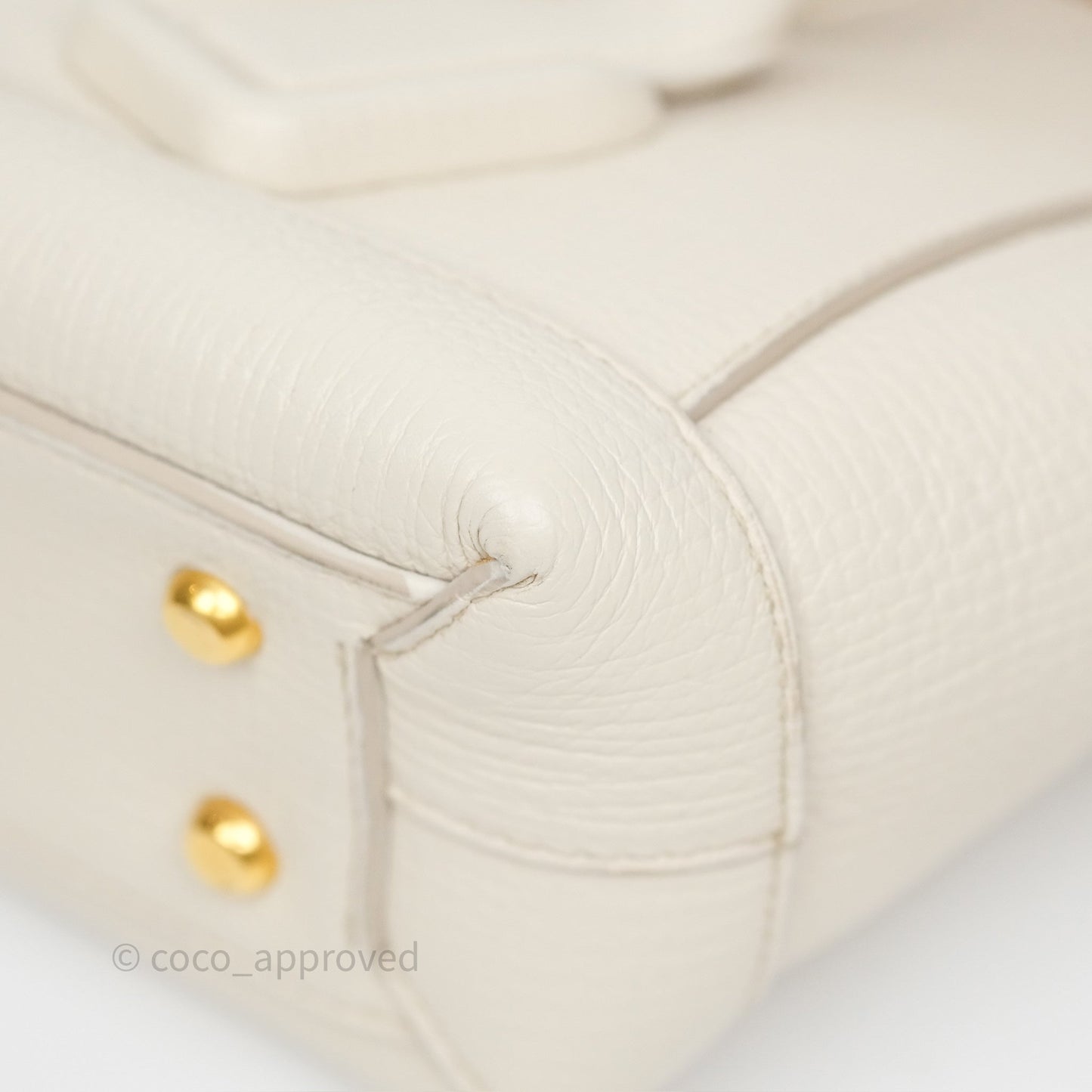 Bottega Veneta Small Arco Plaster Grainy Calfskin