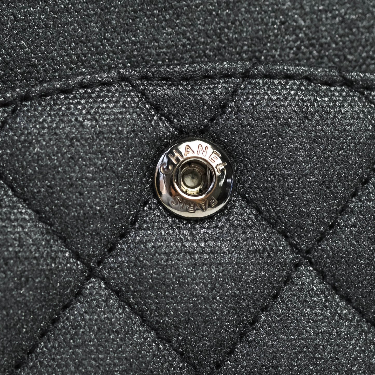Chanel 2.55 Reissue Lucky Charms 225 Flap Iridescent Metallic Grey Canvas Gun Metal