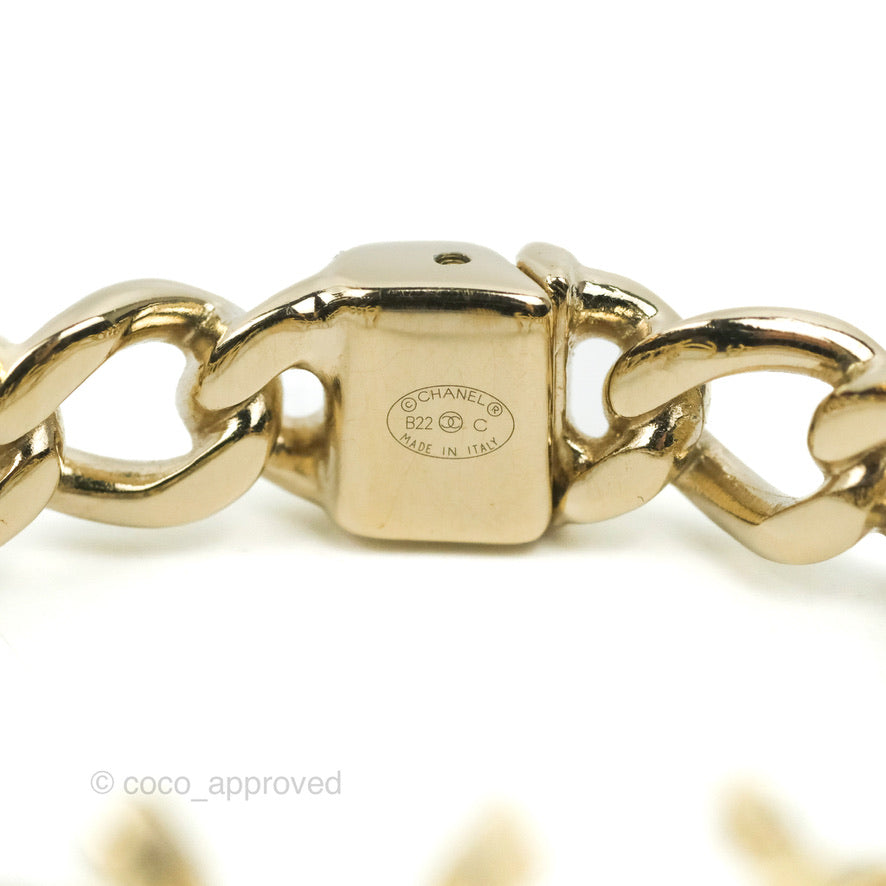 Chanel CC Chain Bracelet Gold Tone 22C