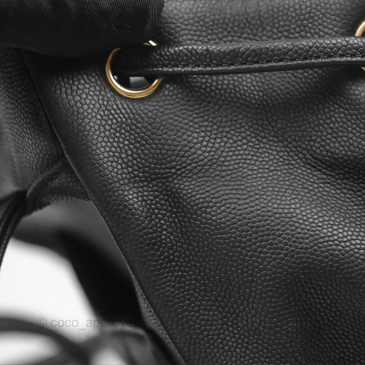 Chanel Quilted Business Affinity Backpack Black Caviar Gold Hardware