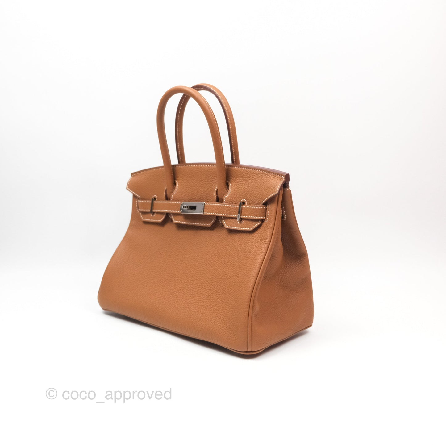 Hermès Birkin 30 Retourne Gold 37 Togo Palladium Hardware