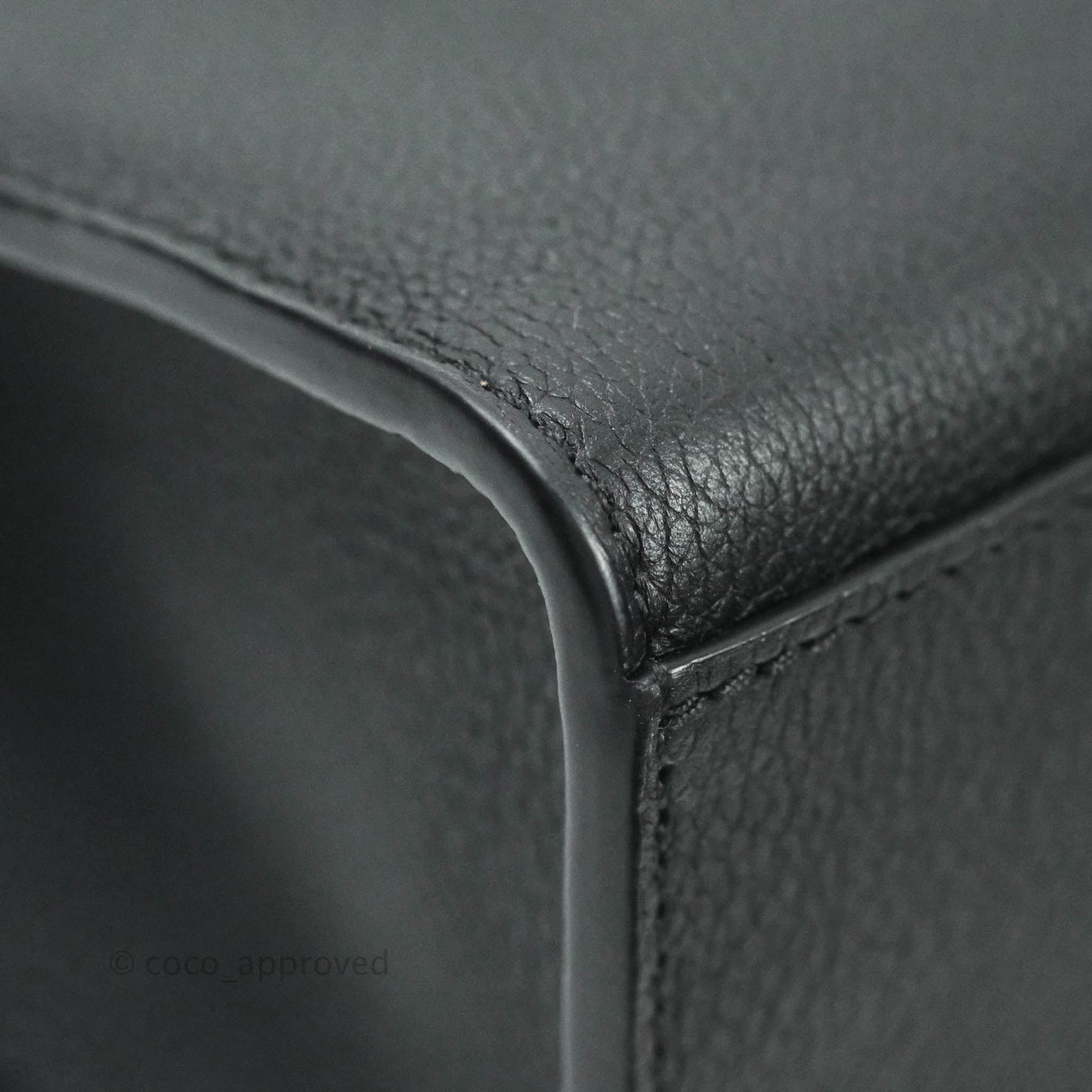 Louis Vuitton Calfskin My Lockme BB Bag Black Silver Hardware