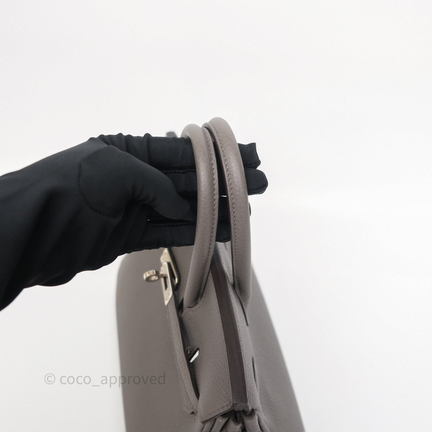 Hermès Birkin 25 Retourne Gris Etain 8F Togo Palladium Hardware