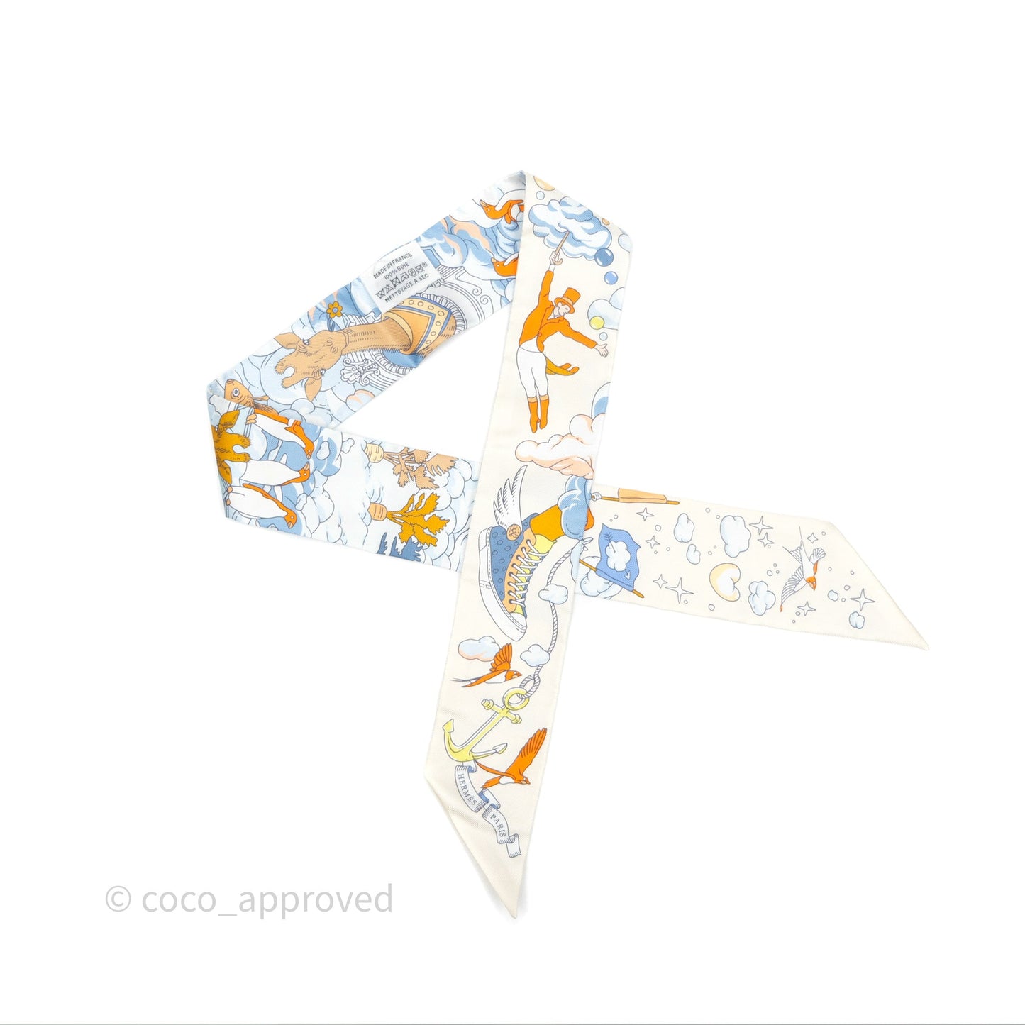 Hermès Sur Mon Nuage Silk Twilly