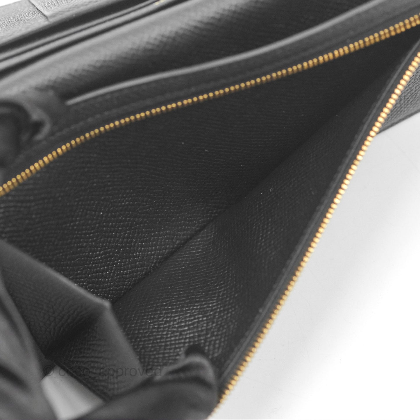 Hermès Bearn Long Wallet Black Noir 89 Epsom Gold Hardware